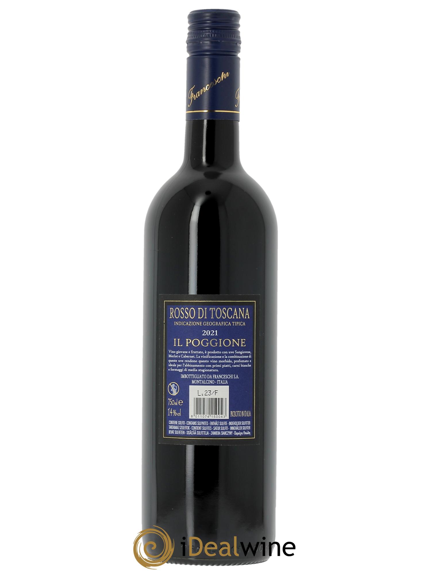 Toscana IGT Rosso Il Poggione Lavinio Franceschi  2021 - Lot of 1 bottle - 1