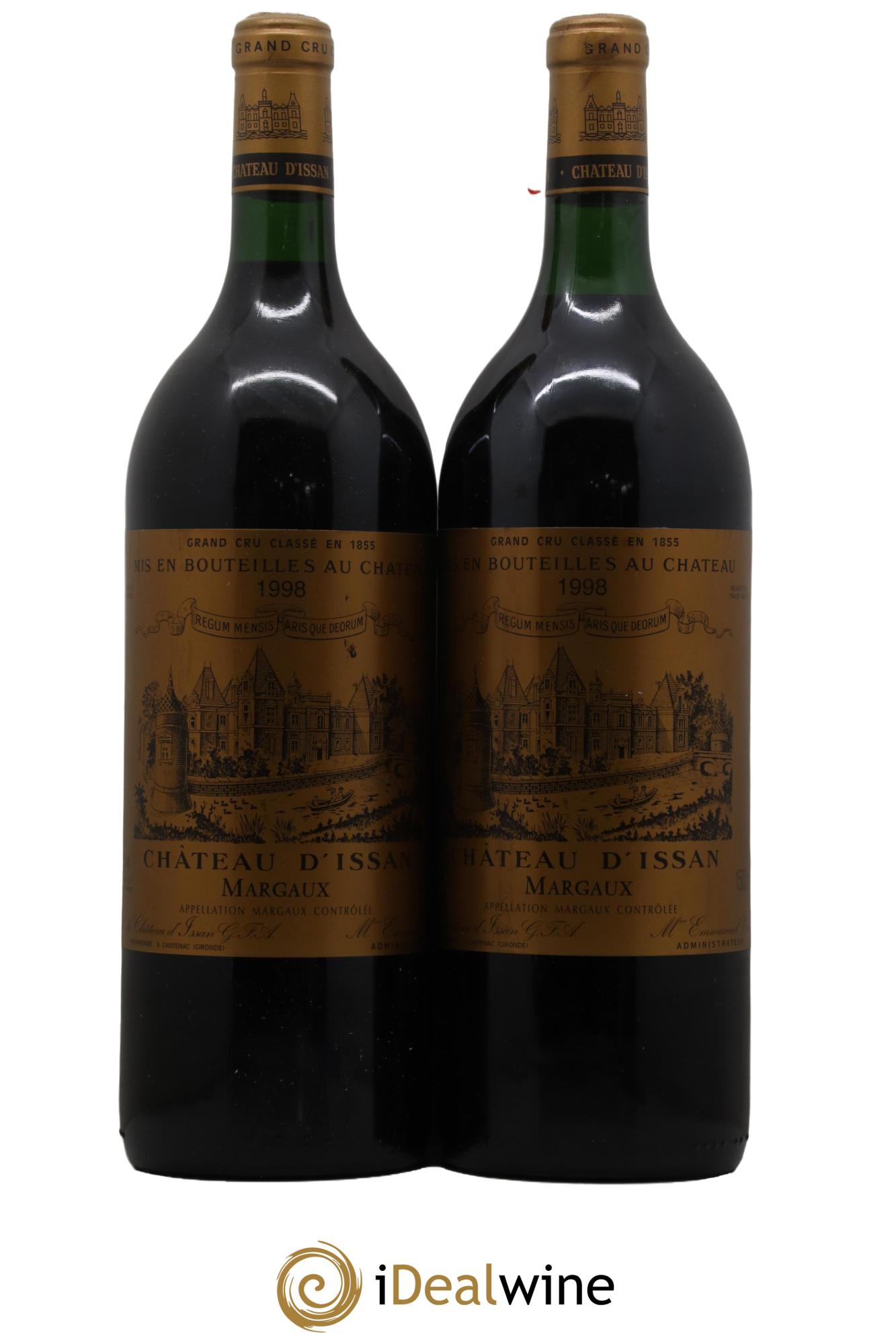 Château d'Issan 3ème Grand Cru Classé 1998 - Lot de 2 magnums - 0
