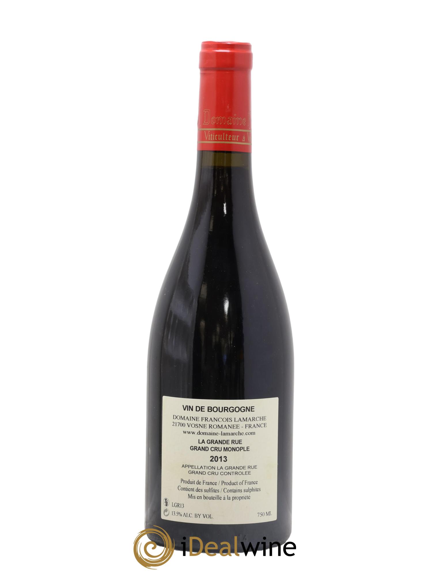 La Grande Rue Grand Cru Lamarche (Domaine) 2013 - Lot de 1 bouteille - 1