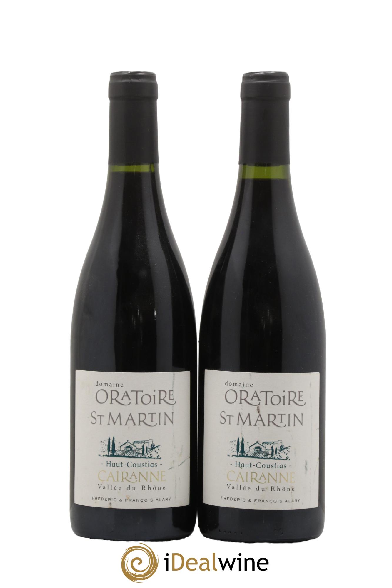 Cairanne Haut-Coustias Oratoire Saint-Martin - Frédéric et François Alary 2016 - Lot de 2 bouteilles - 0