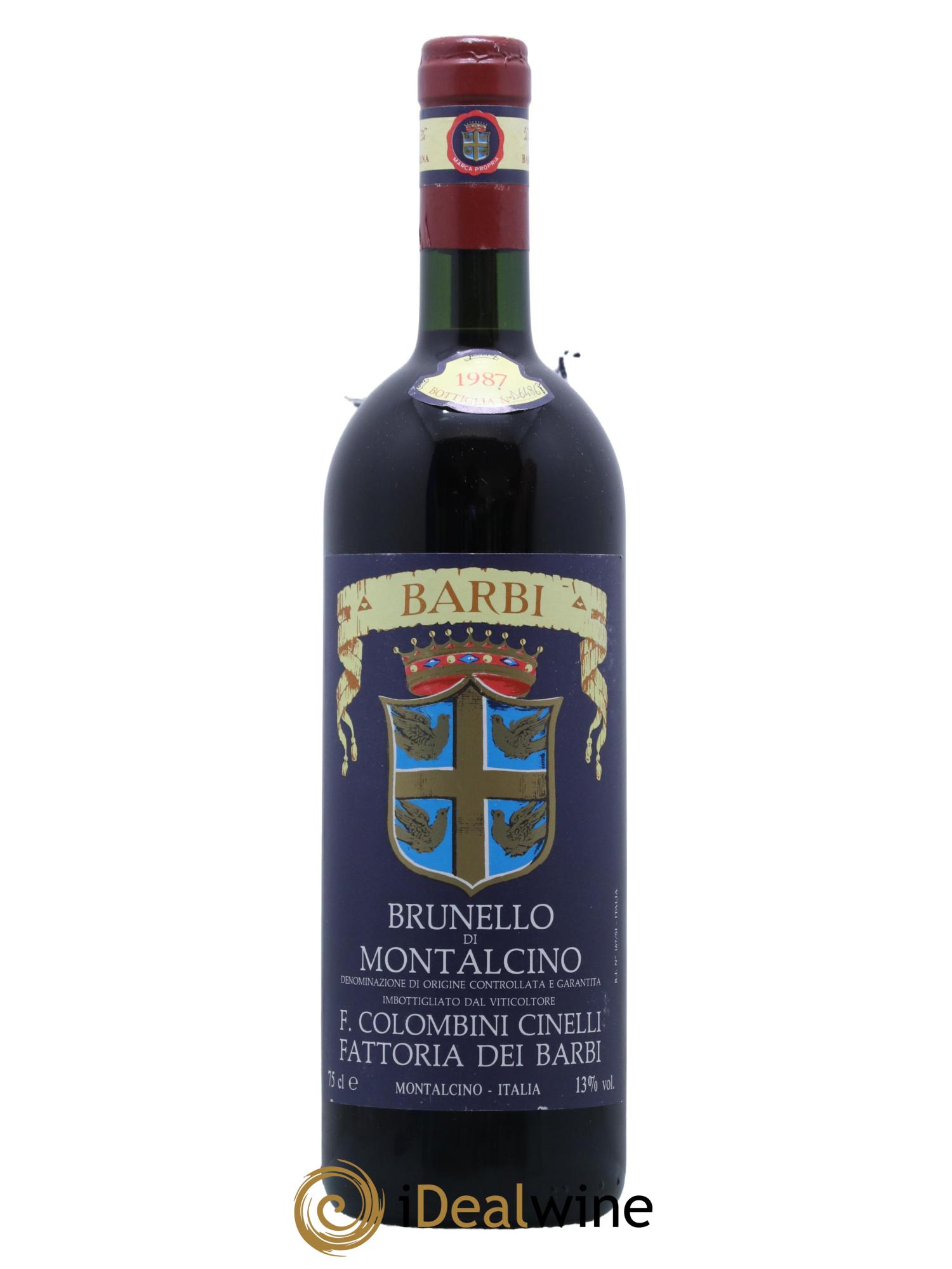 Brunello di Montalcino Barbi 1987 - Lot de 1 bouteille - 0