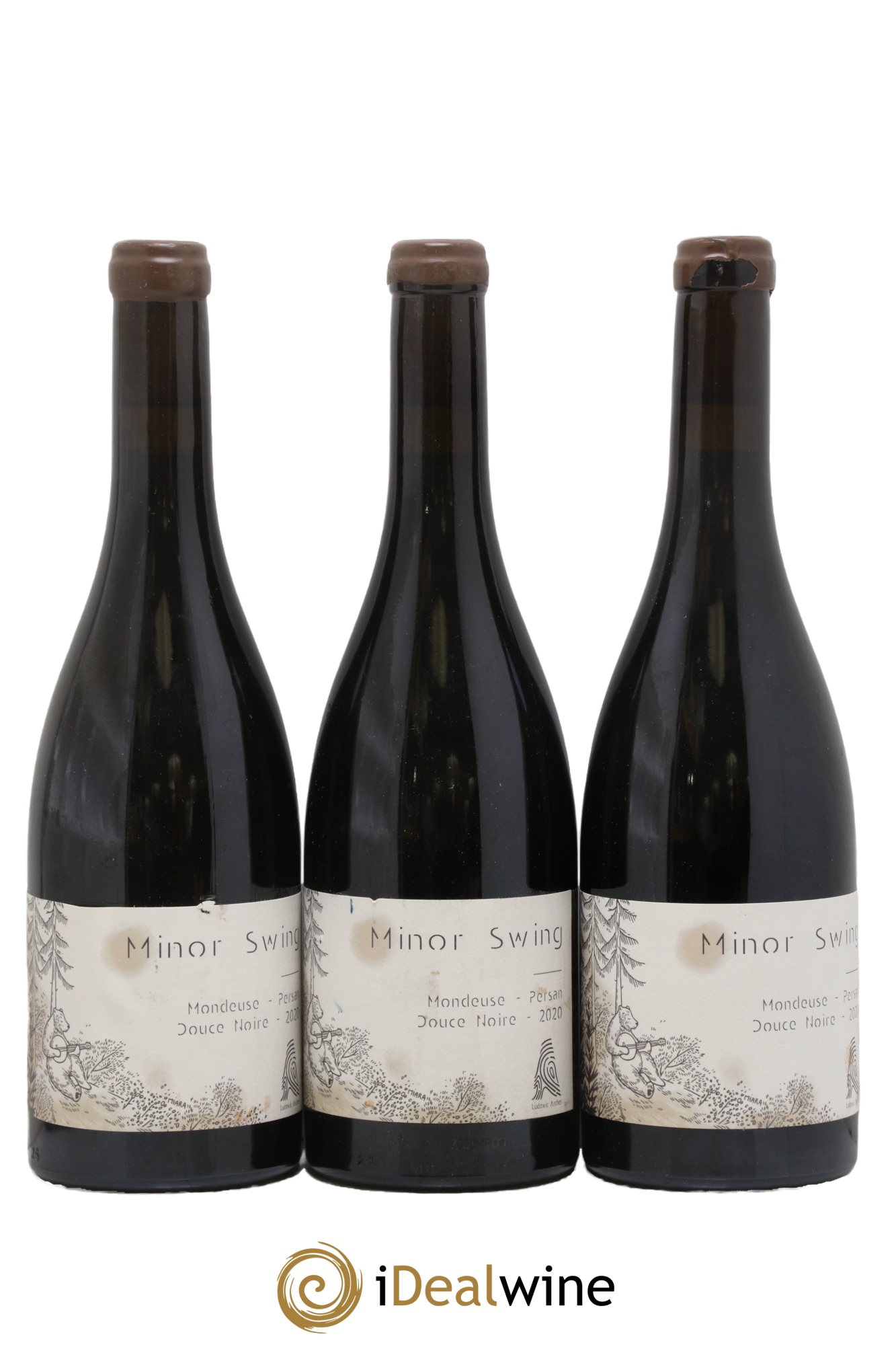 Vin des Allobroges Minor Swing Mondeuse Persan Douce-Noire Ludovic Archer 2020 - Lot of 3 bottles - 0