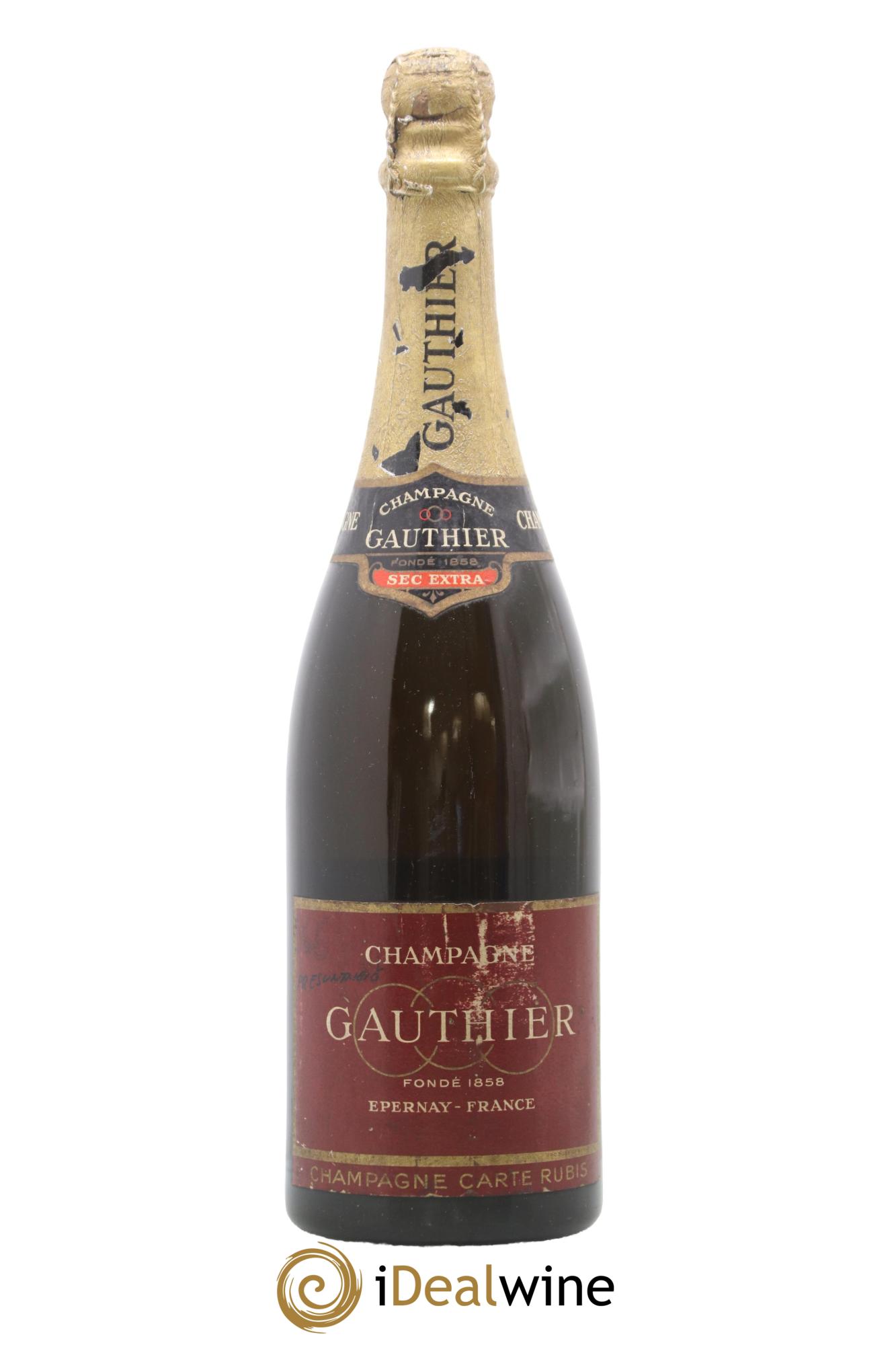 Champagne Sec Extra Carte Rubis Gauthier - Posten von 1 Flasche - 0
