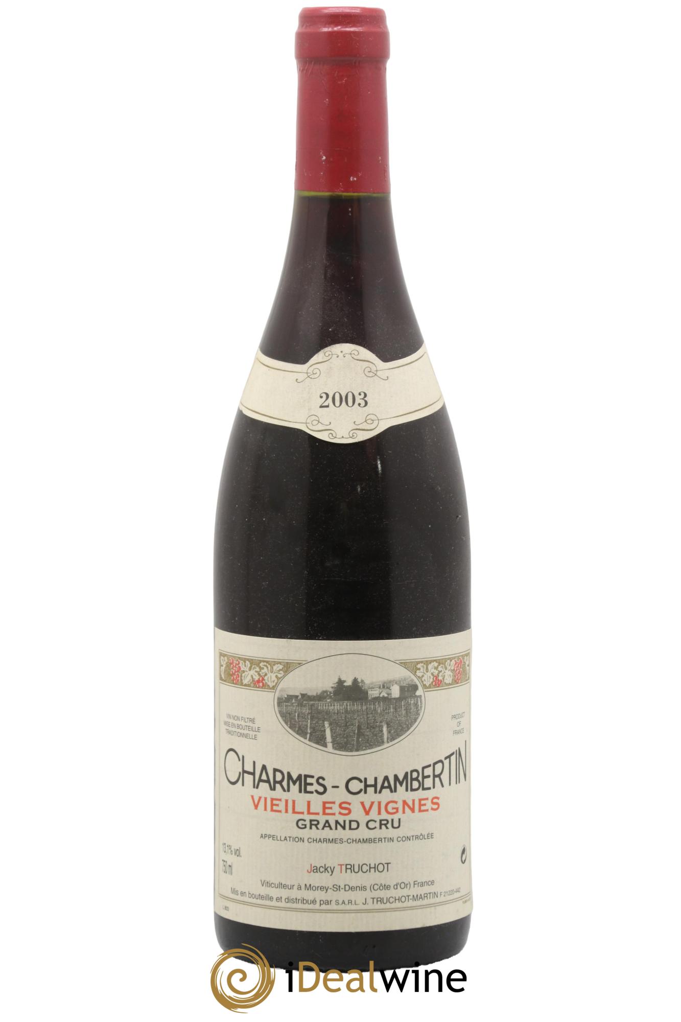 Charmes-Chambertin Grand Cru Vieilles Vignes Jacky Truchot 2003 - Lot of 1 bottle - 0