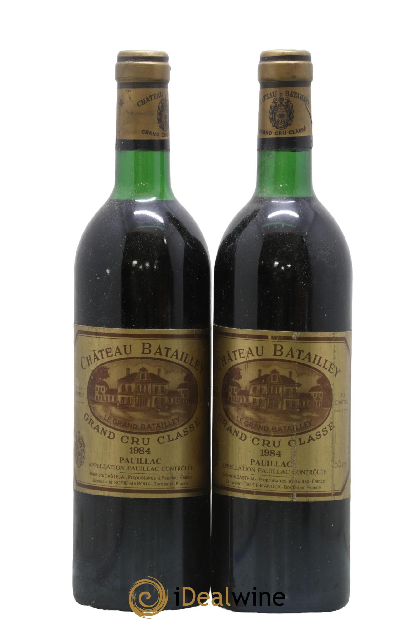Château Batailley 5ème Grand Cru Classé 1984 - Lot de 2 bouteilles - 0