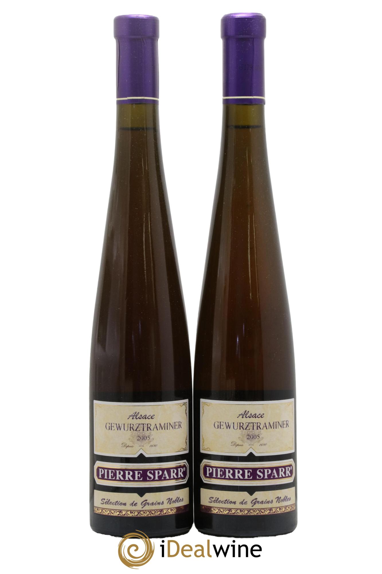Alsace Gewurztraminer Sélection de Grains Nobles Pierre Sparr  2005 - Lot of 2 500ml formats - 0
