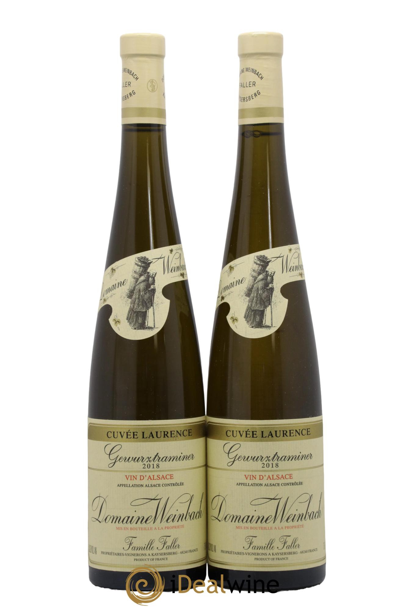 Alsace Gewurztraminer Cuvée Laurence Weinbach (Domaine) 2018 - Posten von 2 Flaschen - 0