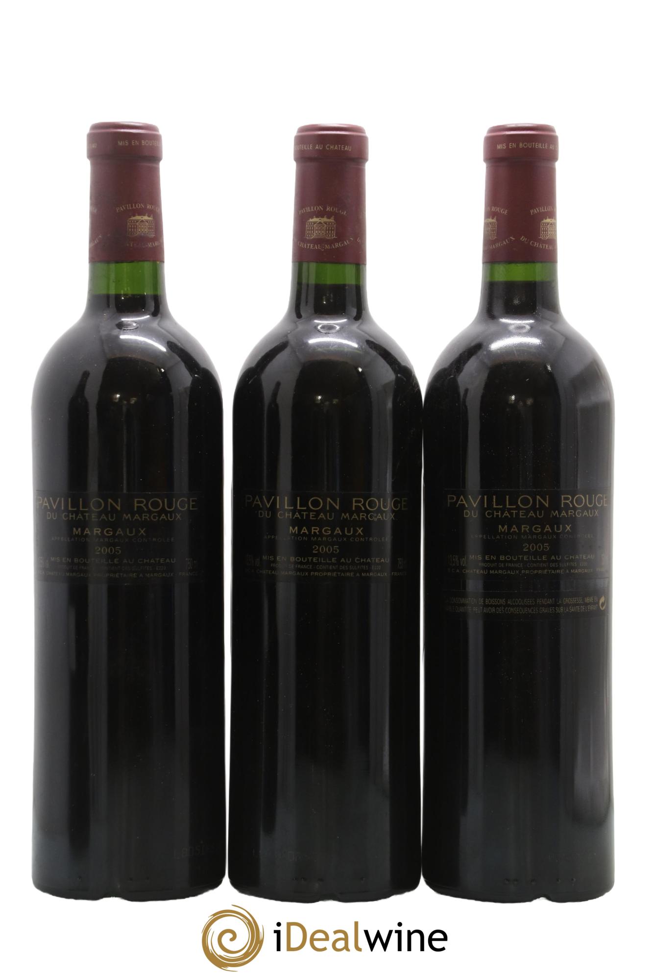 Pavillon Rouge du Château Margaux Second Vin 2005 - Lot de 3 bouteilles - 1