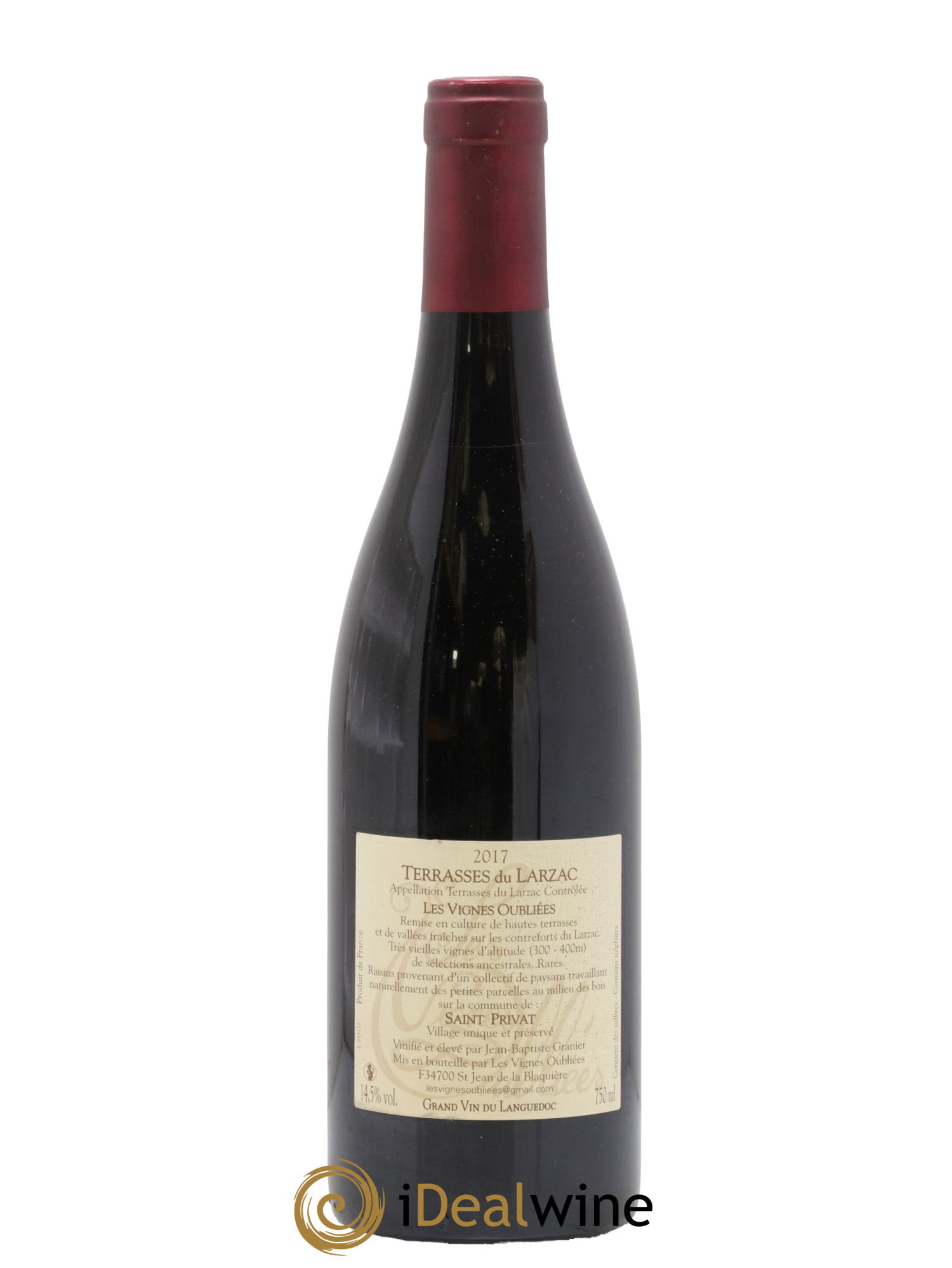 Terrasses du Larzac Les Vignes Oubliées Jean-Baptiste Granier 2017 - Lotto di 1 bottiglia - 1