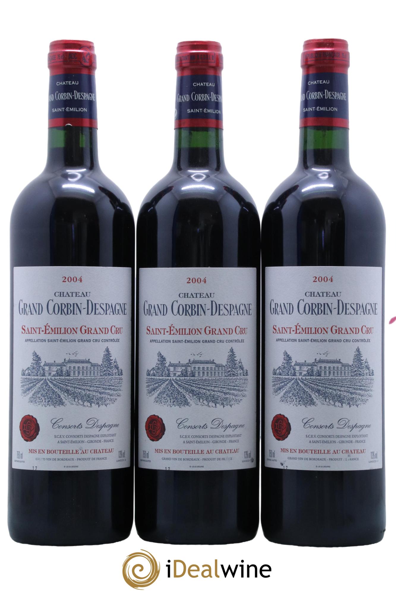 Château Grand Corbin Despagne Grand Cru Classé 2004 - Posten von 12 Flaschen - 1