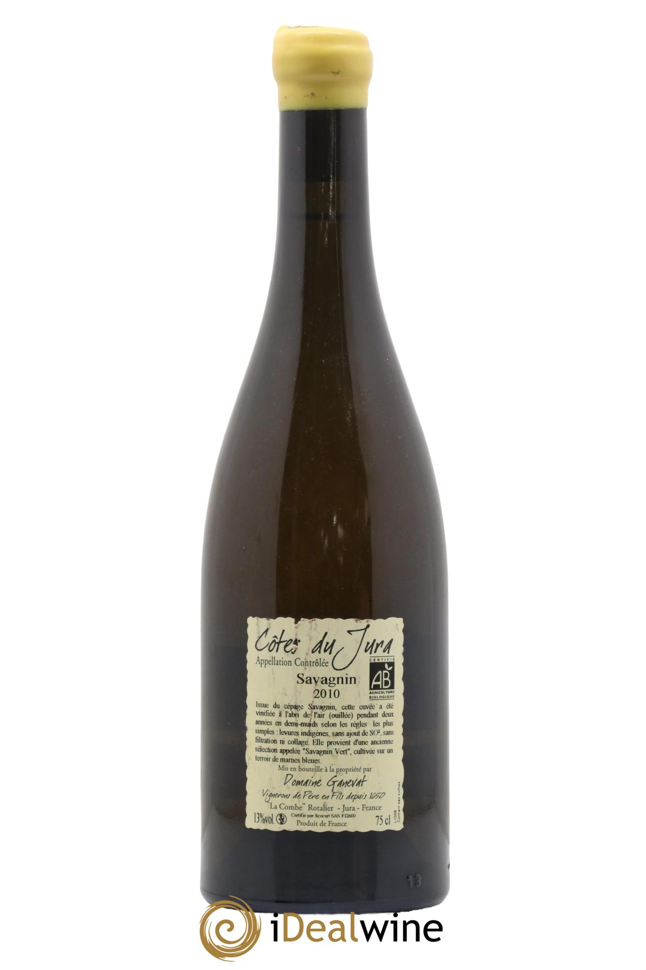 Côtes du Jura Les Chalasses Marnes Bleues Jean-François Ganevat (Domaine) 2010 - Lot of 1 bottle - 1