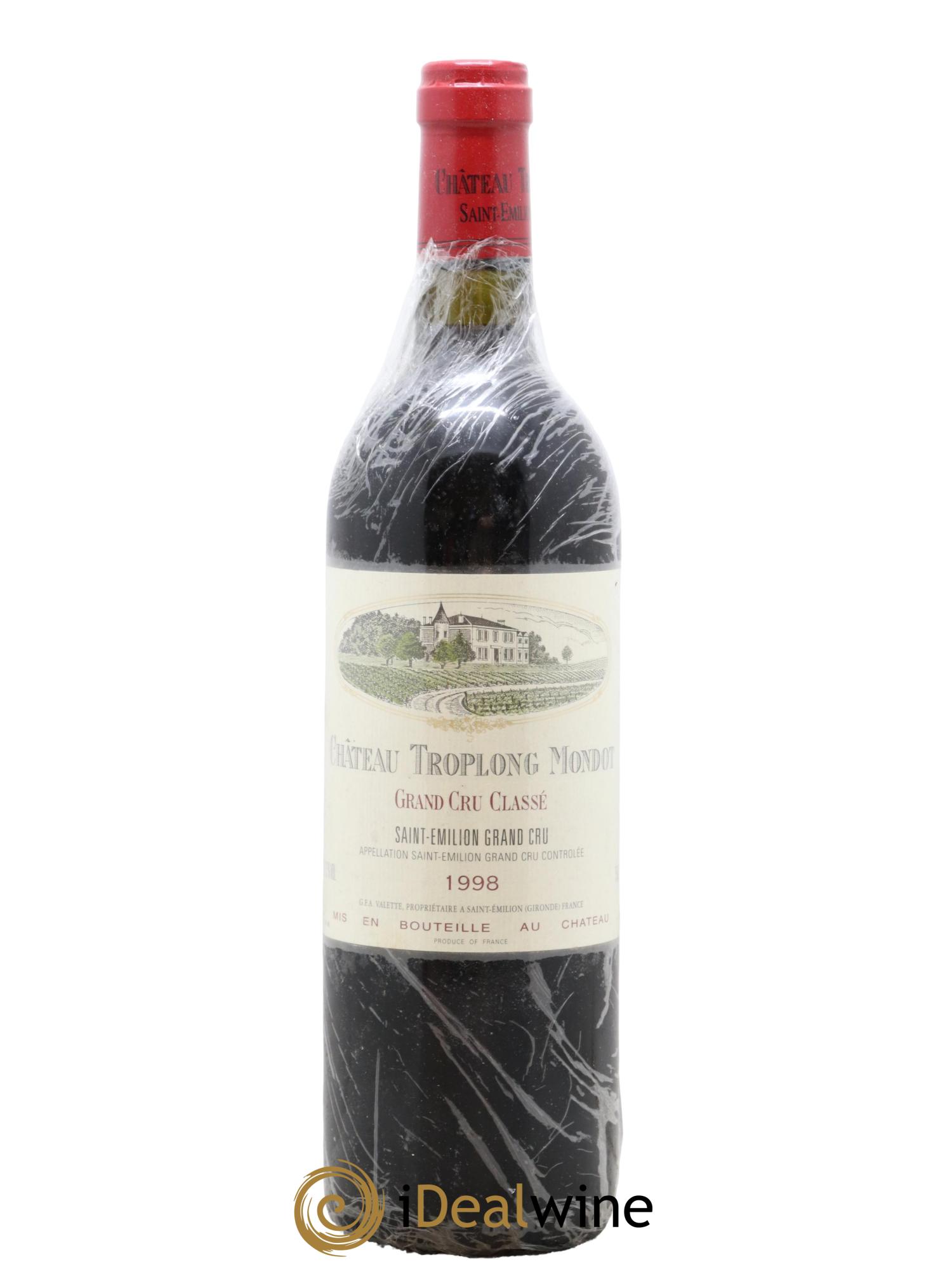 Château Troplong Mondot 1er Grand Cru Classé B 1998 - Posten von 1 Flasche - 0
