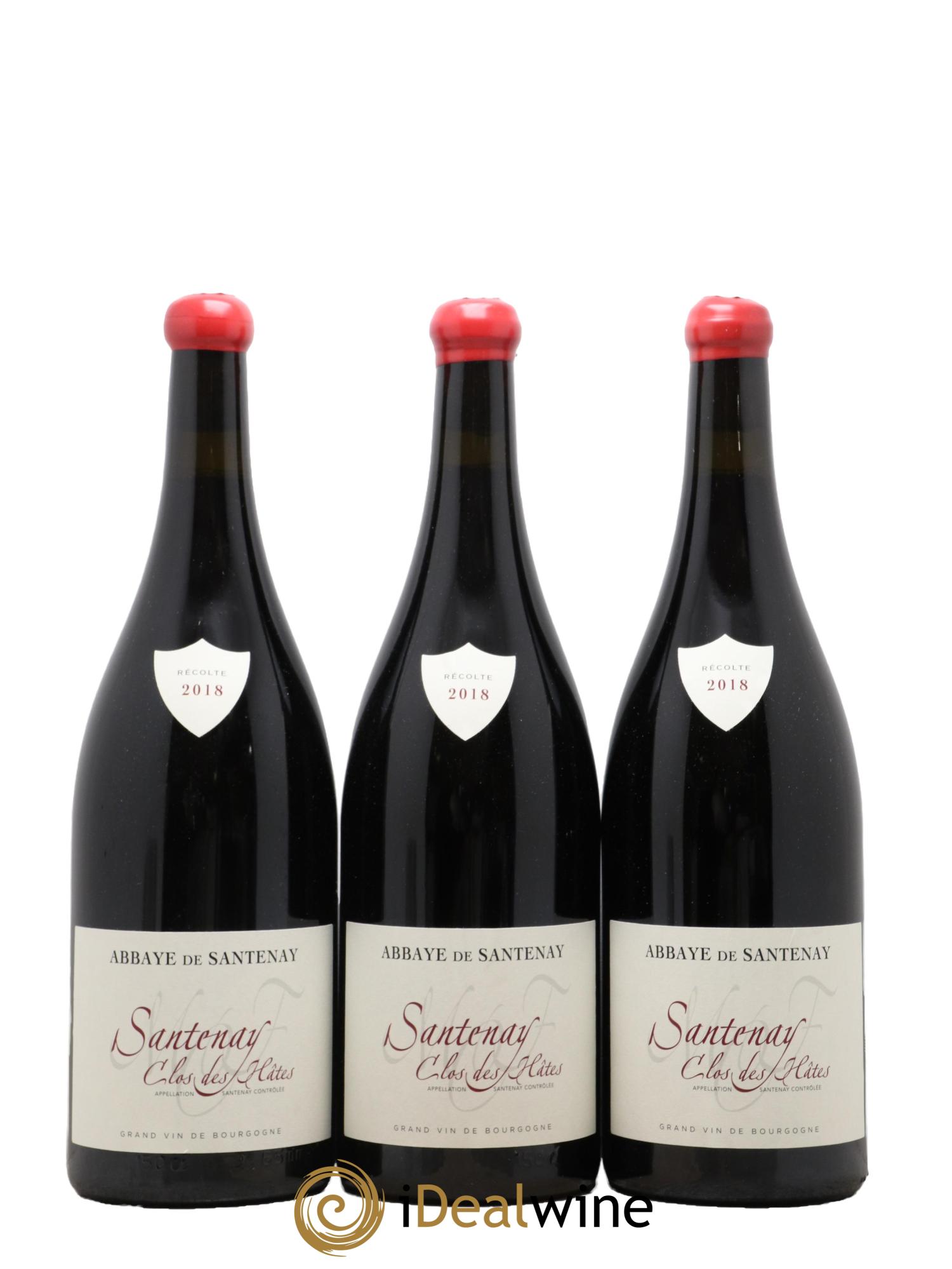 Santenay Clos des Hâtes Abbaye de Santenay 2018 - Lotto di 3 magnum - 0