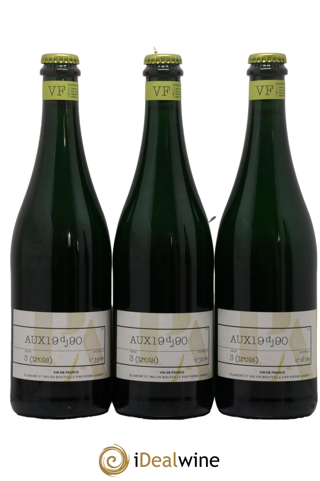 Vin de France Vinae Florentes Auxerrois Florence Bouleaux et Pierre Andrey 19dj90 2019 - Lot de 3 bouteilles - 0
