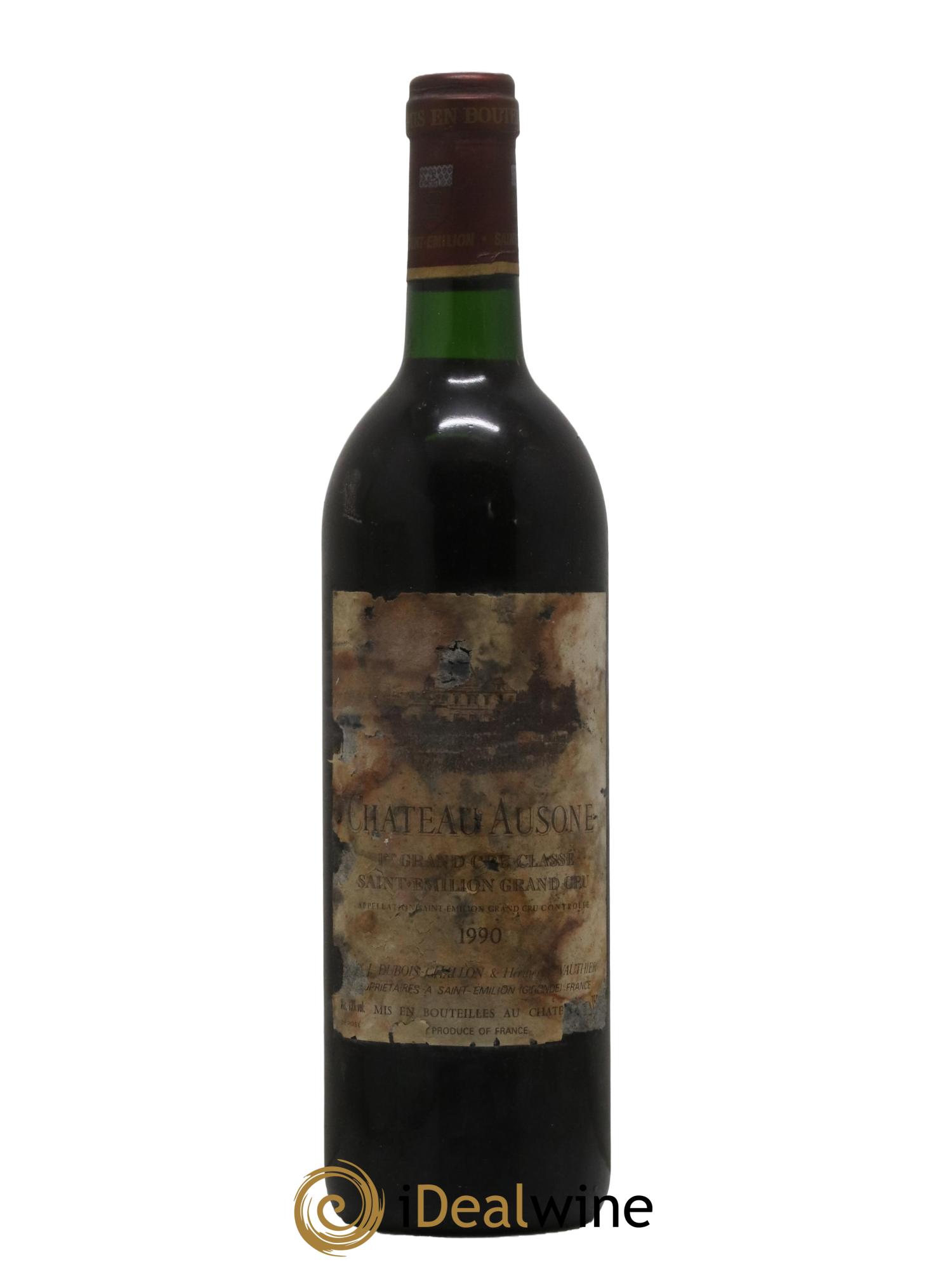 Château Ausone 1er Grand Cru Classé A 1990 - Lot de 1 bouteille - 0