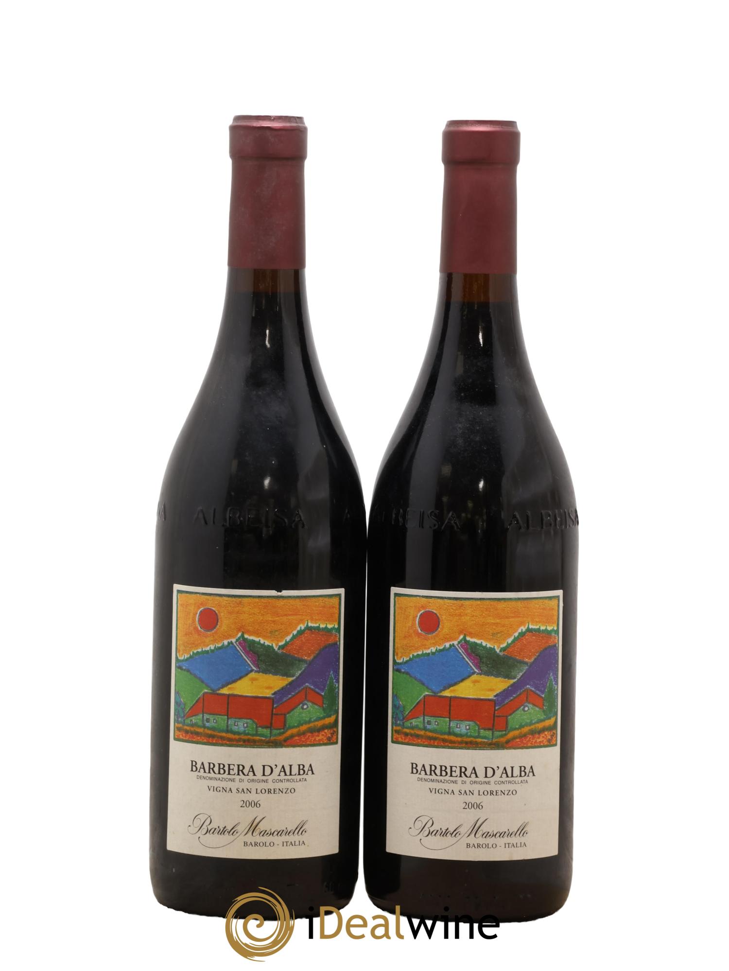 Barbera d'Alba DOC Vigna San Lorenzo Bartolo Mascarello 2006 - Lotto di 2 bottiglie - 0