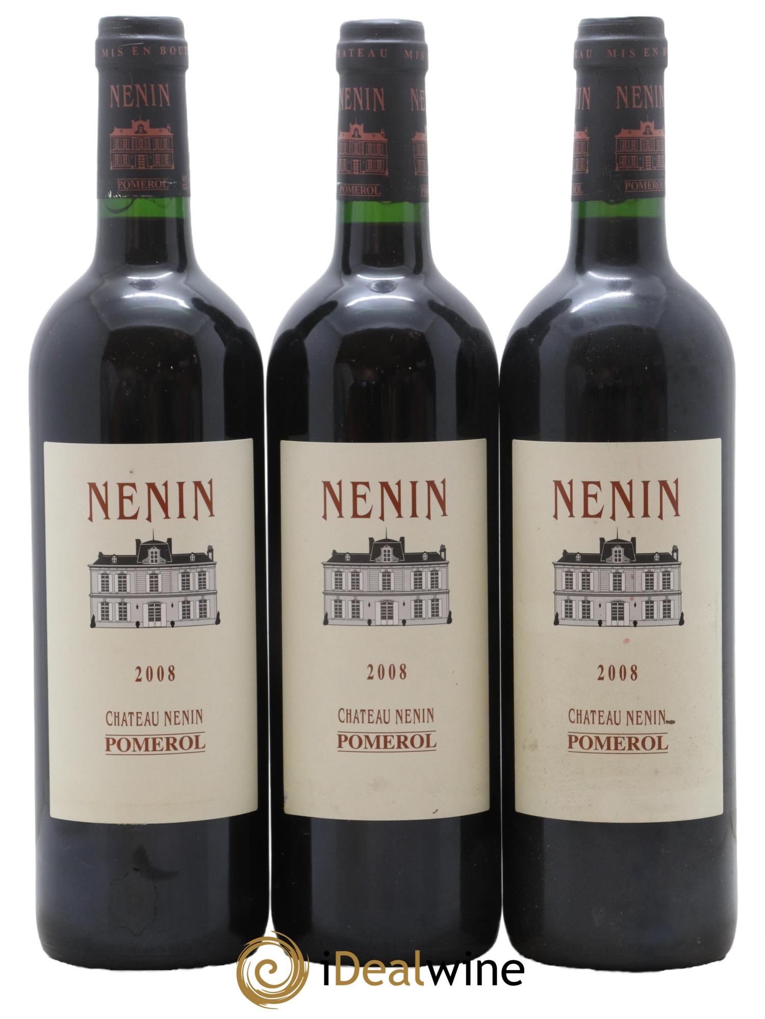 Château Nenin 2008 - Lot de 3 bouteilles - 0