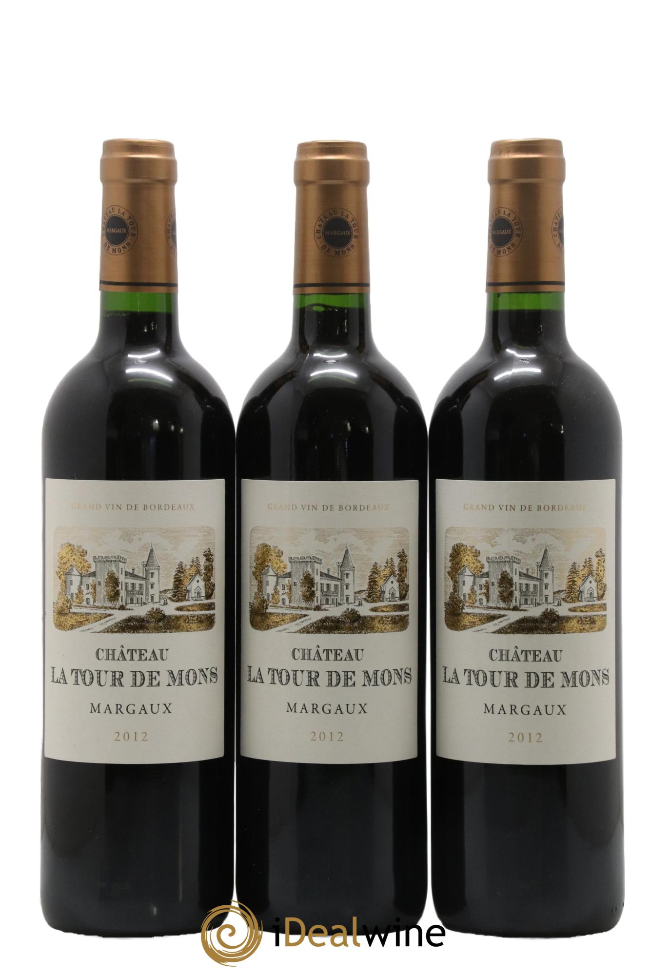 Château la Tour de Mons Cru Bourgeois 2012 - Lot de 12 bouteilles - 1