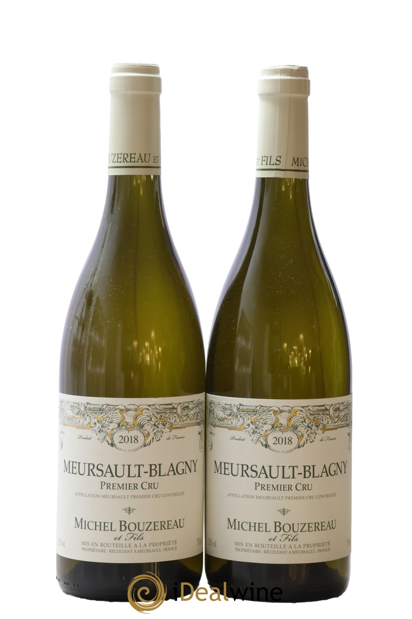 Meursault 1er Cru Blagny Michel Bouzereau et Fils (Domaine) 2018 - Lot de 2 bouteilles - 0