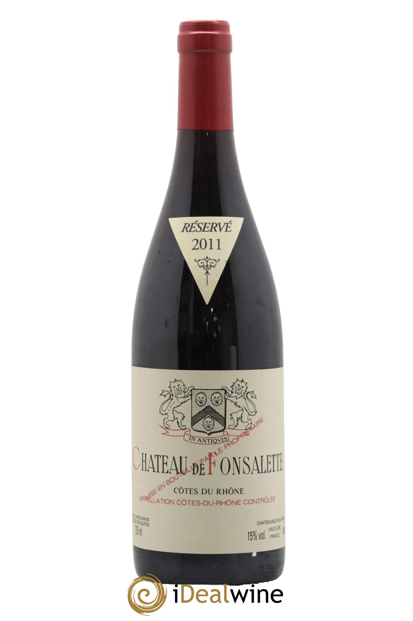 Côtes-du-Rhône Château de Fonsalette Emmanuel Reynaud 2011 - Lot of 1 bottle - 0