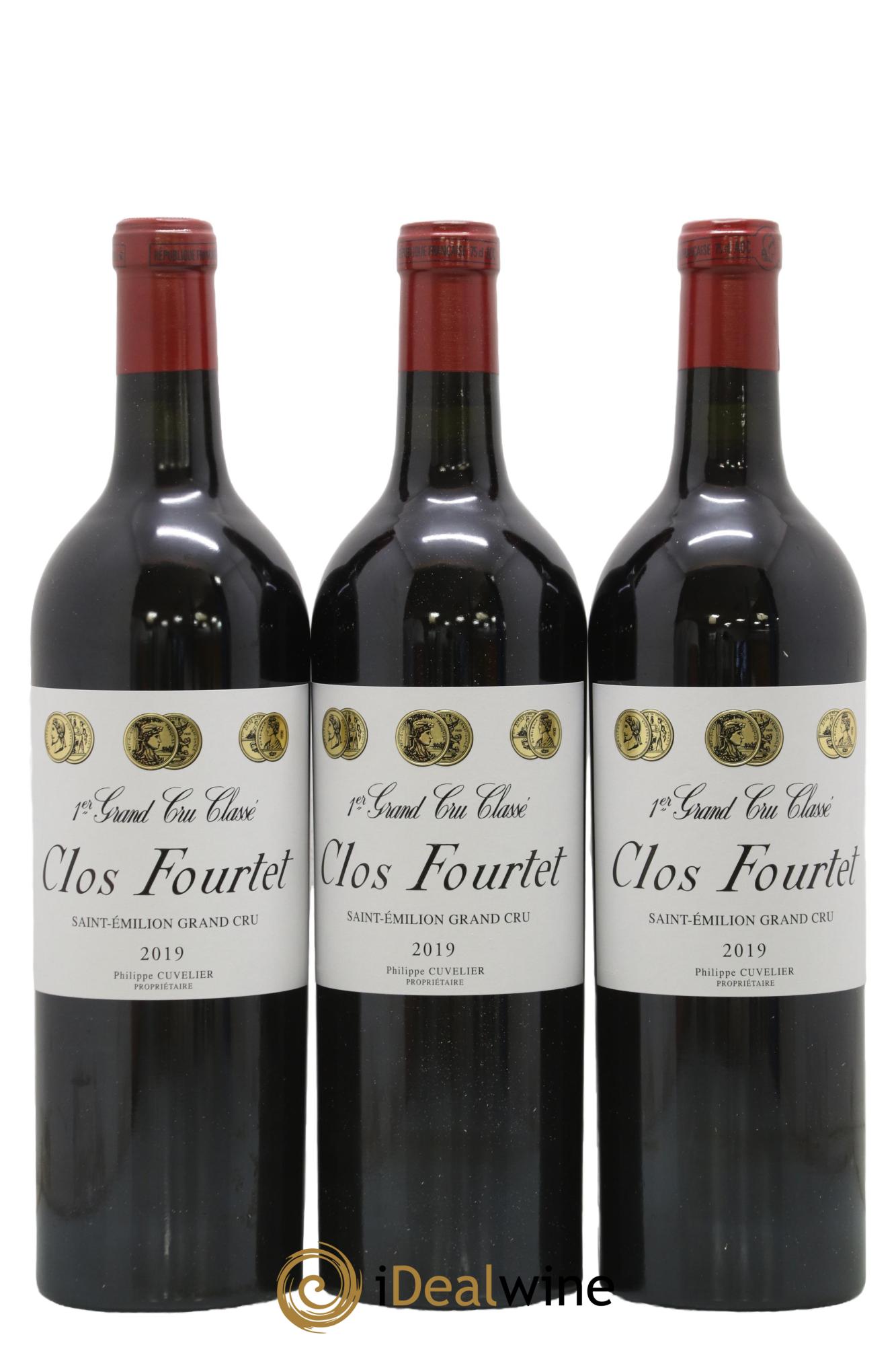 Clos Fourtet 1er Grand Cru Classé B 2019 - Lot de 3 bouteilles - 0