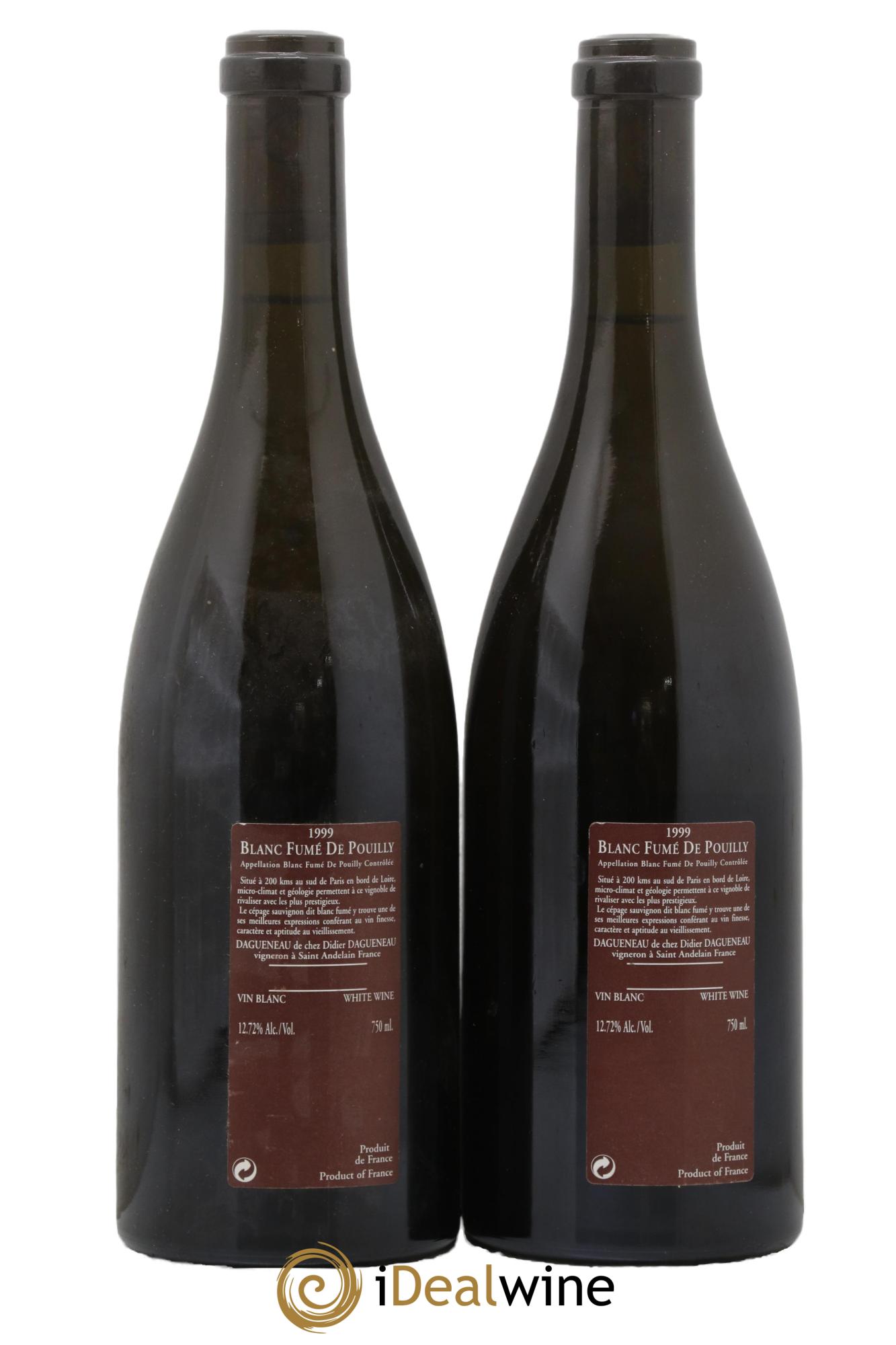 Pouilly-Fumé Pur Sang Didier Dagueneau 1999 - Lot of 2 bottles - 1