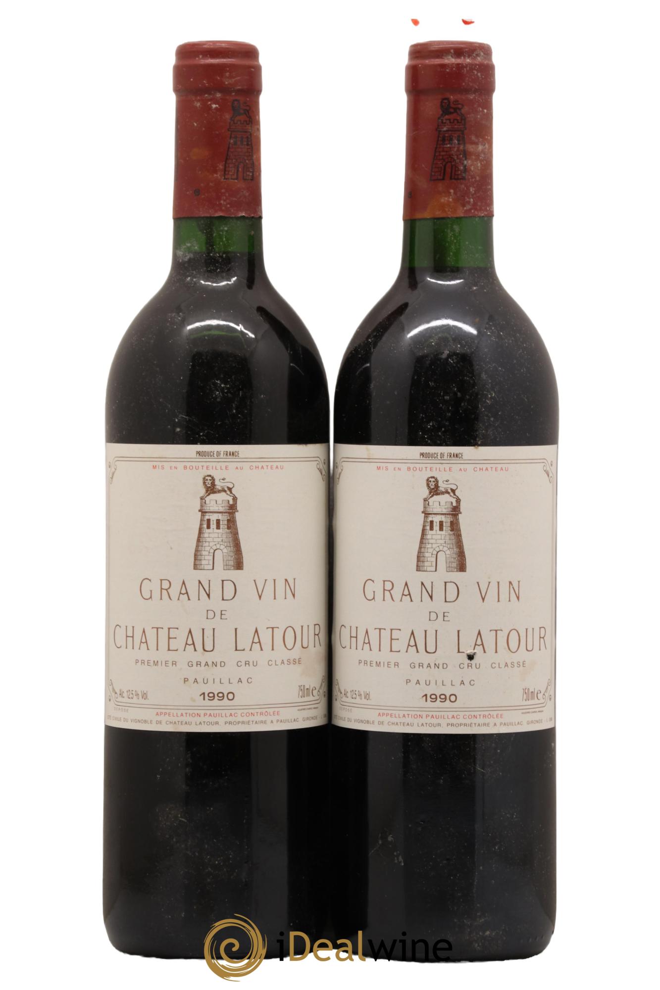Château Latour 1er Grand Cru Classé 1990 - Lot de 2 bouteilles - 0