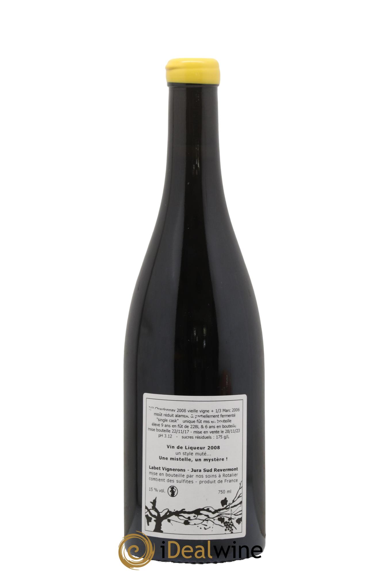 Macvin du Jura Vin De Liqueur Sabir Labet 2008 - Lot de 1 bouteille - 1