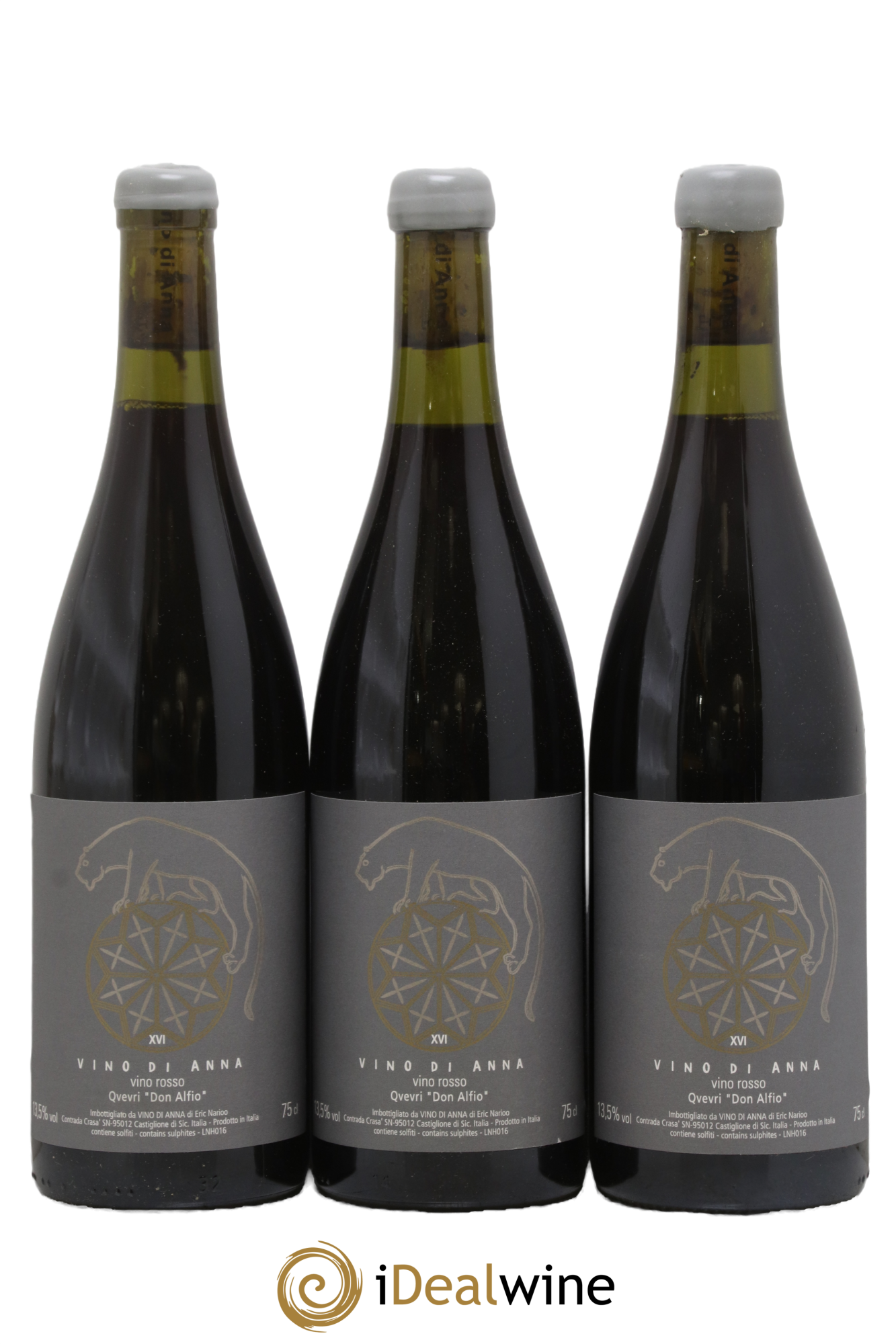 IGT Sicile Vino Rosso Qvevri Don Alfio Vino di Anna 2016 - Lotto di 3 bottiglie - 0