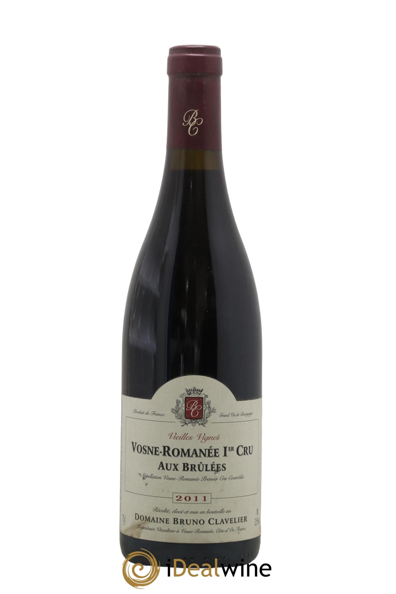 Vosne-Romanée 1er Cru Aux Brulées Vieilles Vignes Bruno Clavelier 2011 - Lot de 1 bouteille - 0