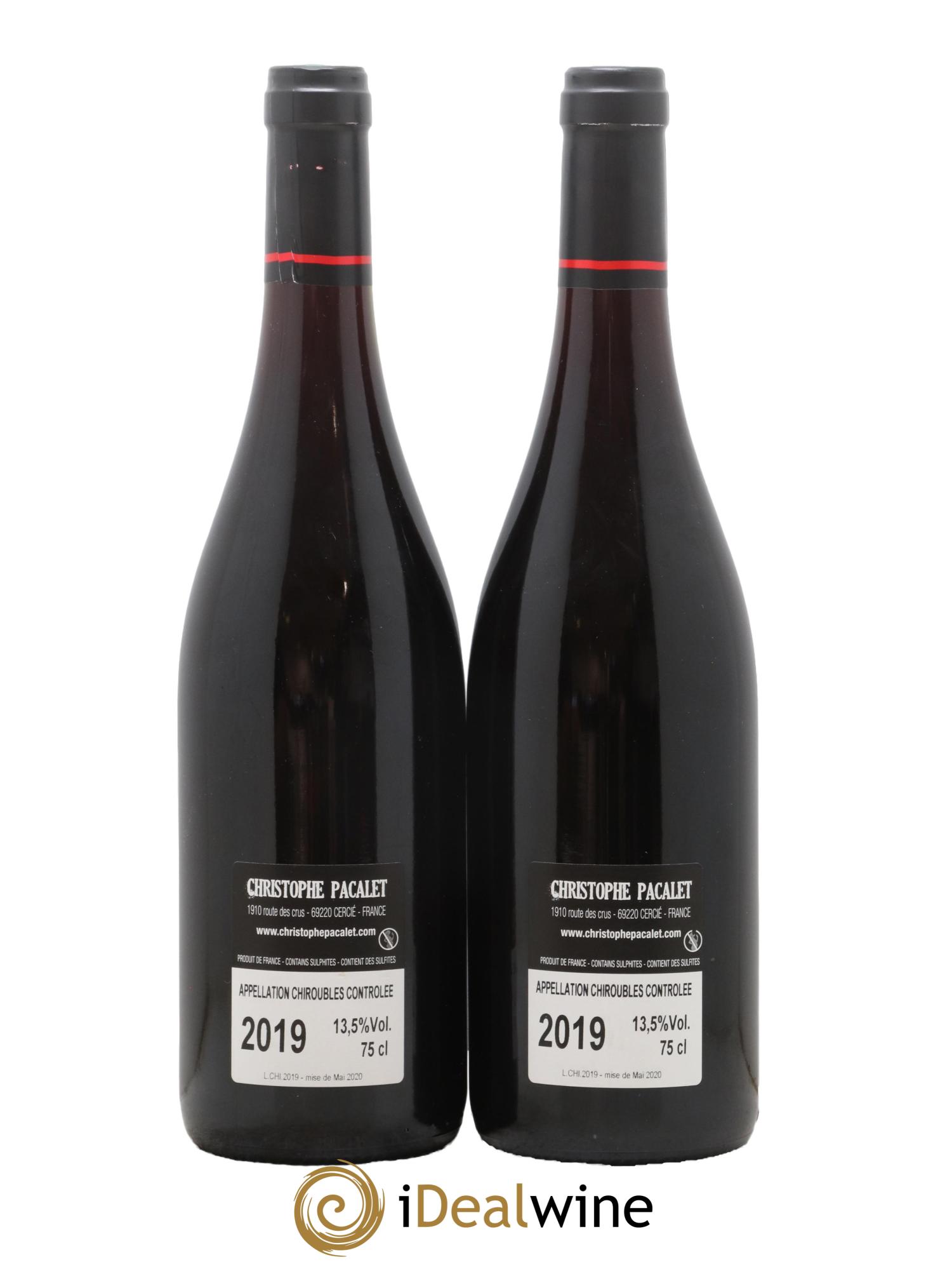 Chiroubles Domaine Christophe Pacalet 2019 - Lot de 2 bouteilles - 1