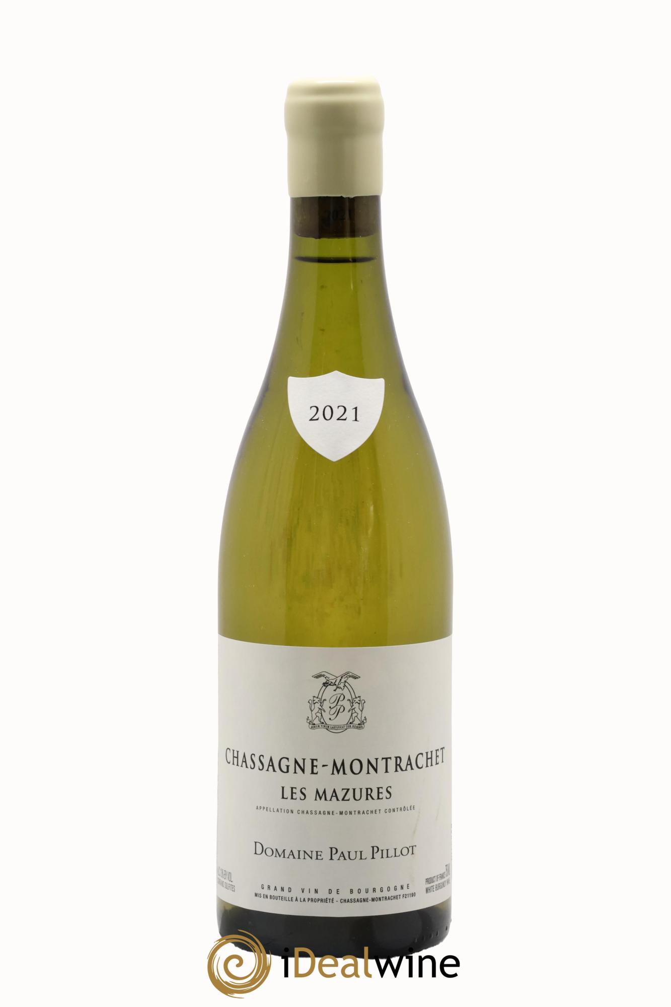 Chassagne-Montrachet Les Mazures Paul Pillot (Domaine) 2021 - Lot de 1 bouteille - 0