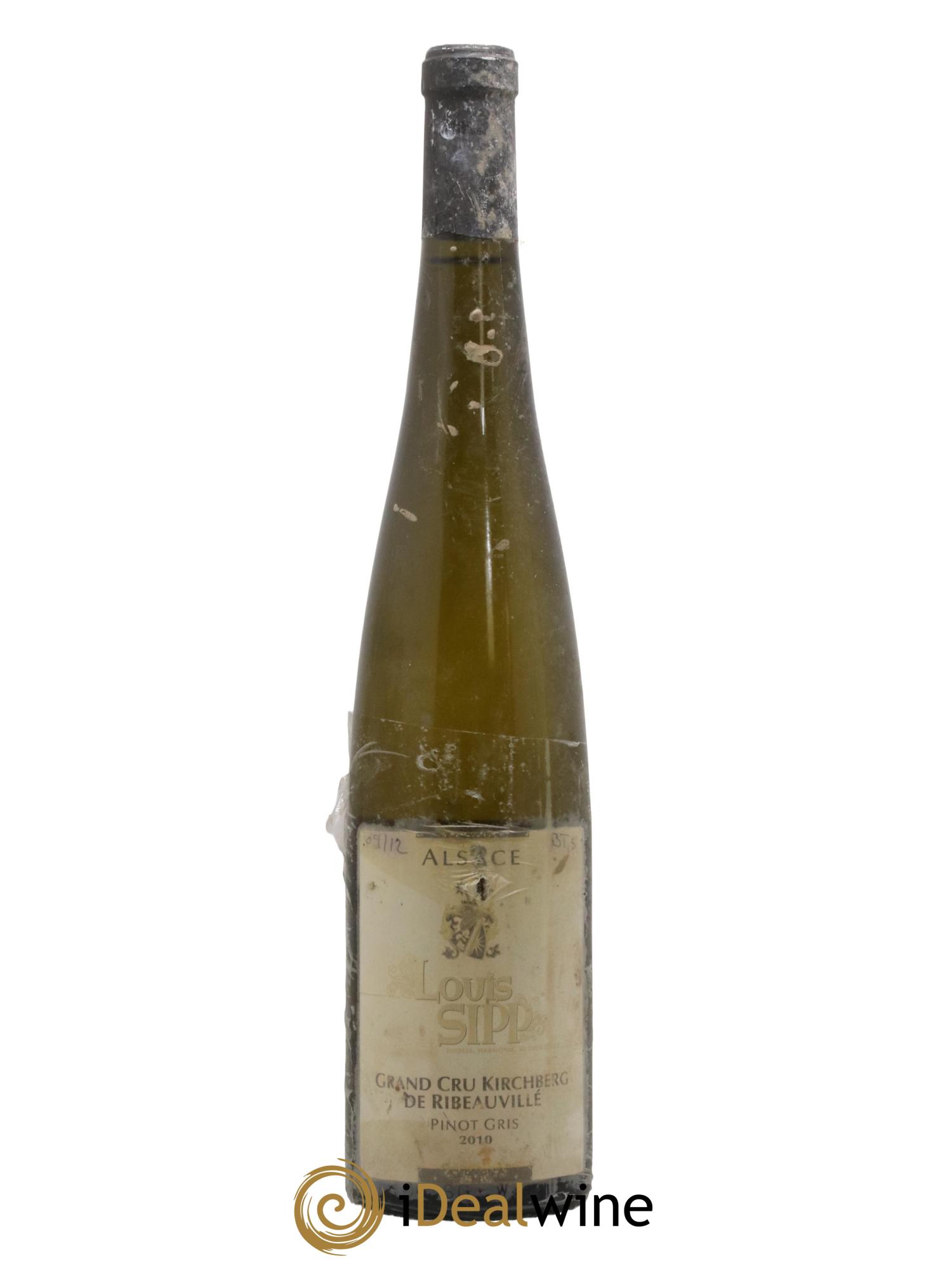 Alsace Pinot Gris Grand Cru Kirchberg De Ribeauvillé Louis Sipp 2010 - Lot de 1 bouteille - 0