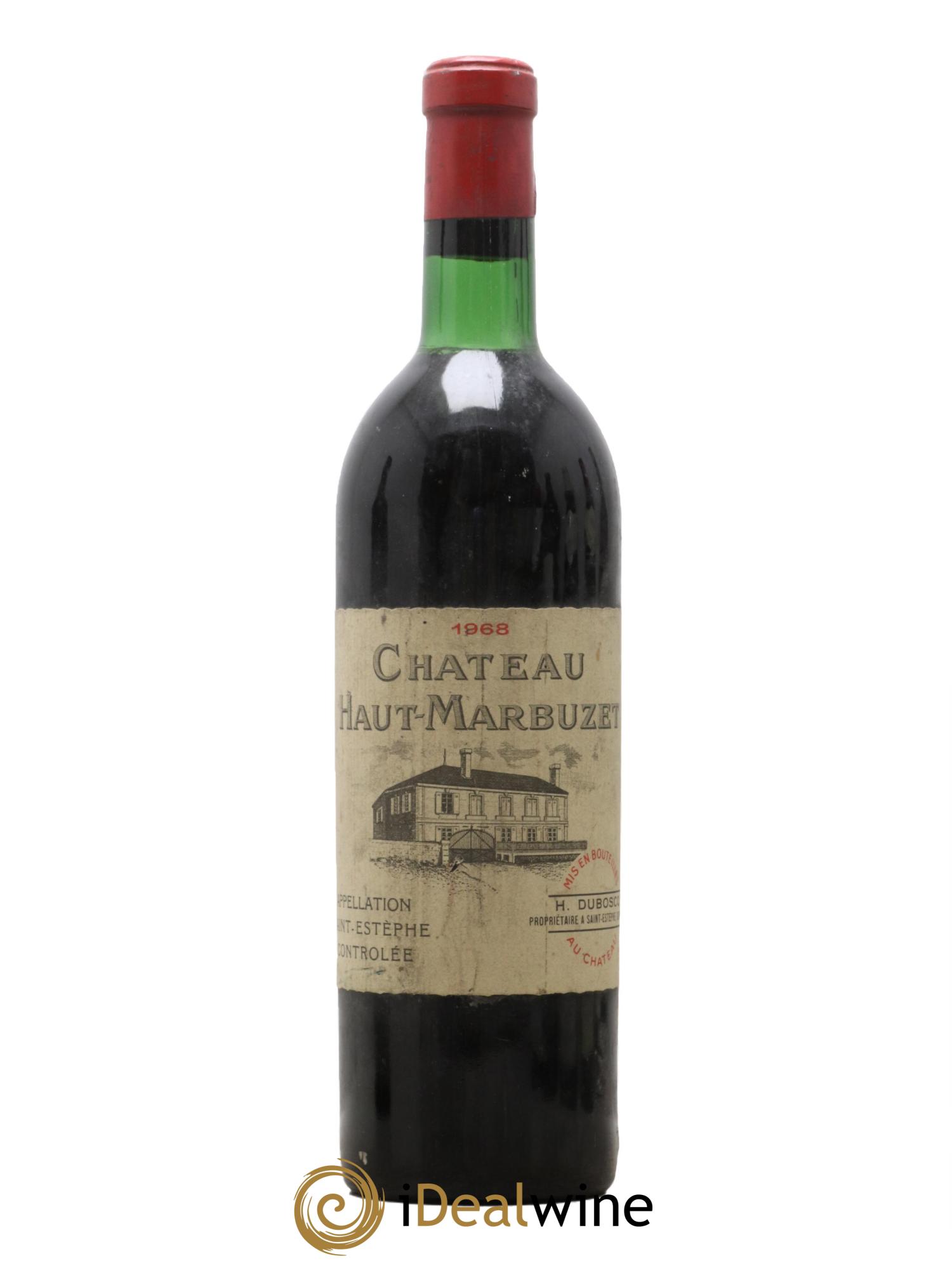 Château Haut Marbuzet 1968 - Lot de 1 bouteille - 0