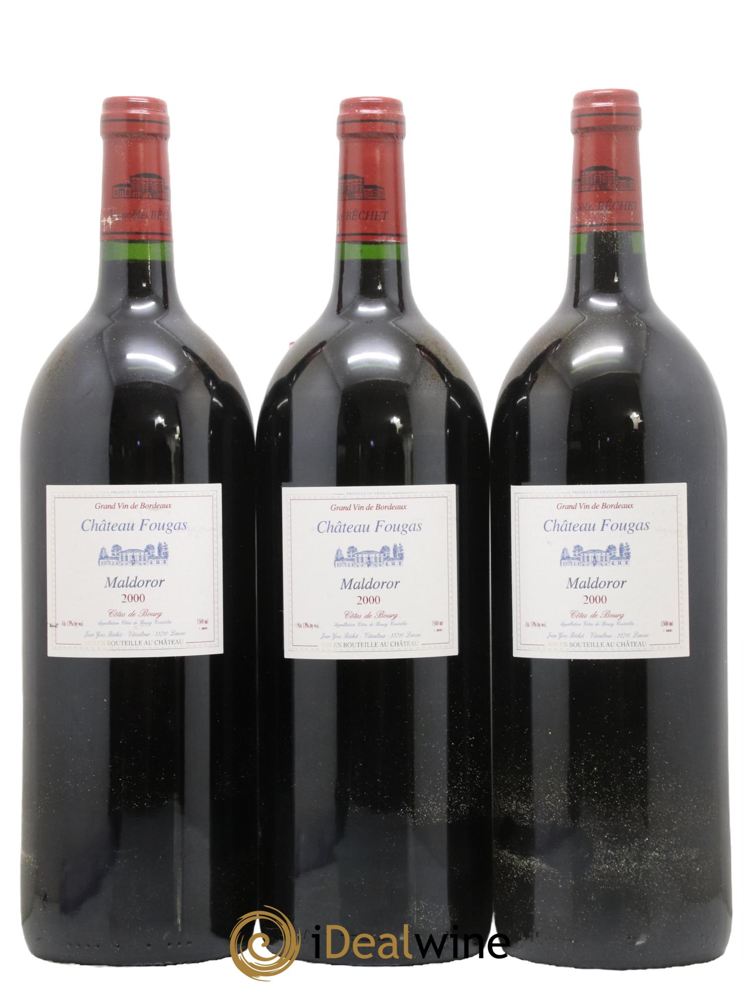 Château Fougas Maldoror 2000 - Lot de 6 magnums - 2