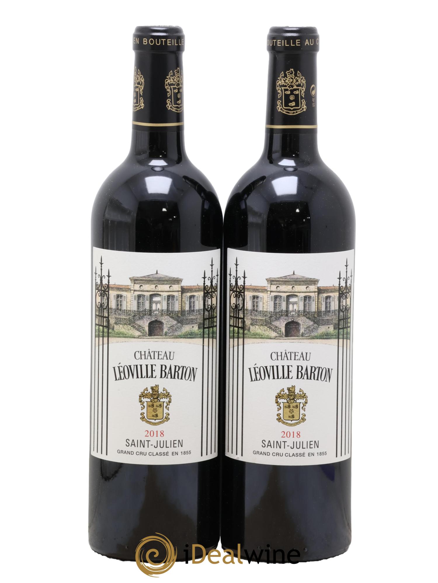 Château Léoville Barton 2ème Grand Cru Classé 2018 - Lot de 2 bouteilles - 0