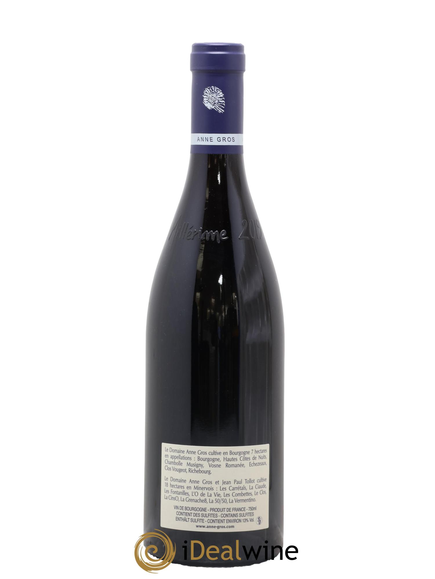 Richebourg Grand Cru Anne Gros 2019 - Lot of 1 bottle - 1