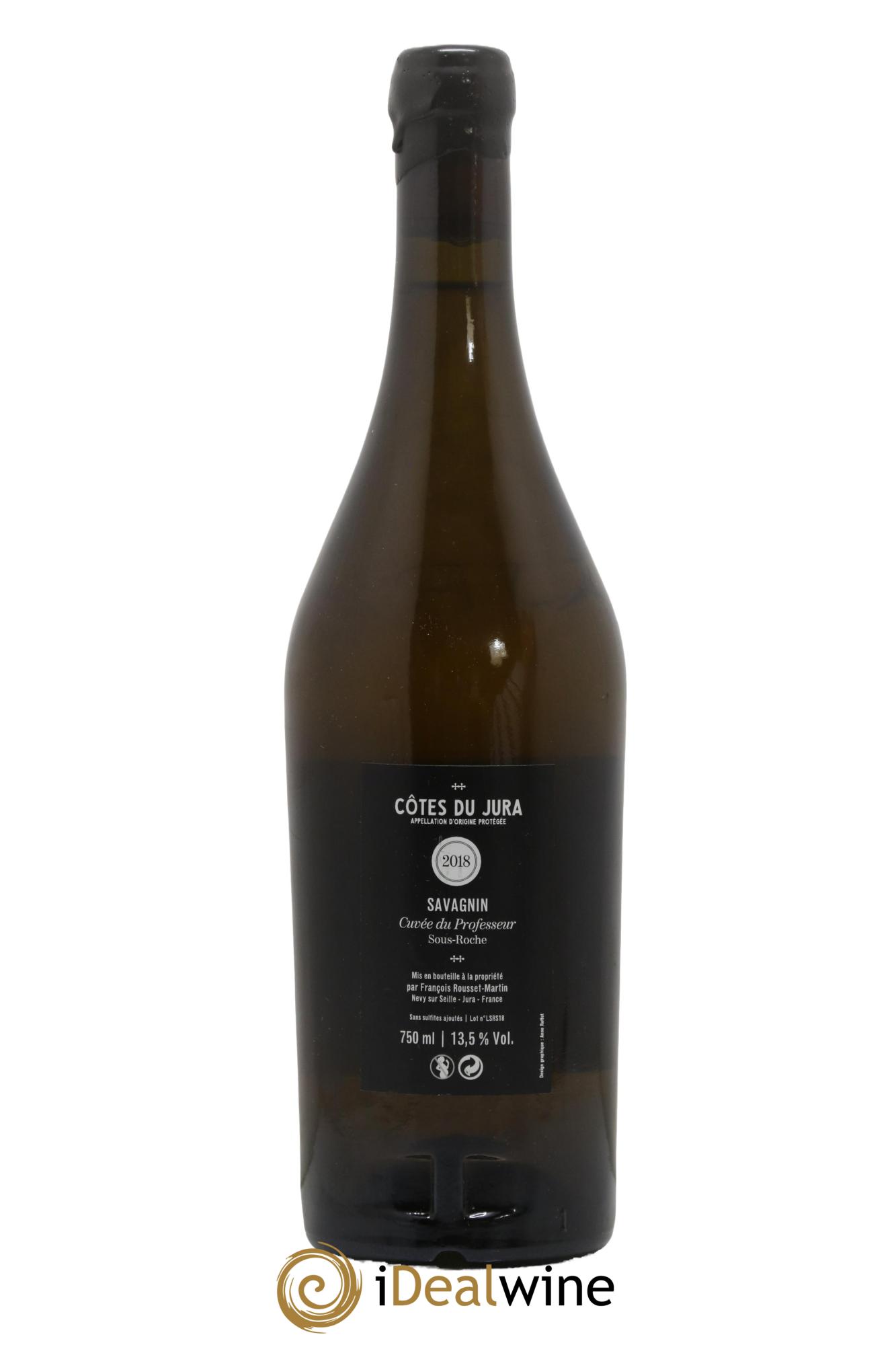 Côtes du Jura Savagnin Cuvée du Professeur François Rousset Martin 2018 - Lot de 1 bouteille - 1