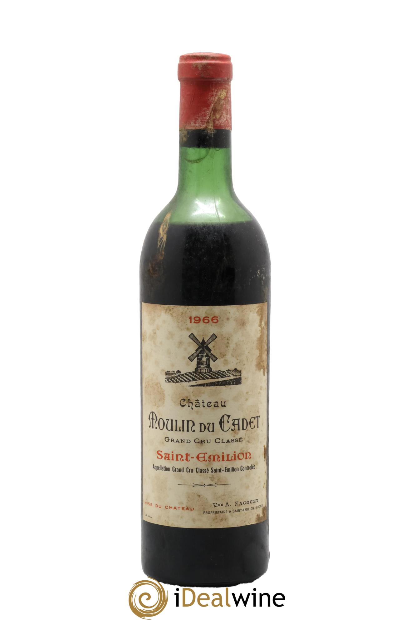 Château Moulin du Cadet Grand Cru Classé 1966 - Lot of 1 bottle - 0
