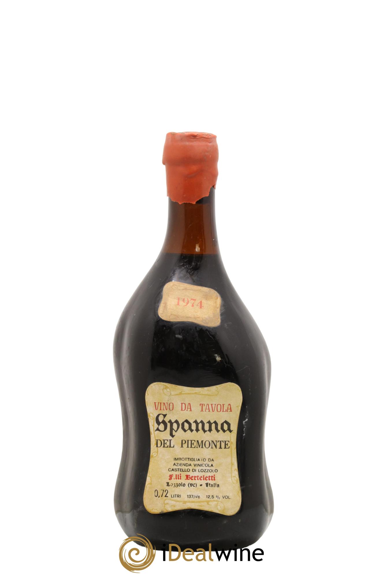 Italie Spanna Del Piemonte Berteletti 1974 - Posten von 1 Flasche - 0