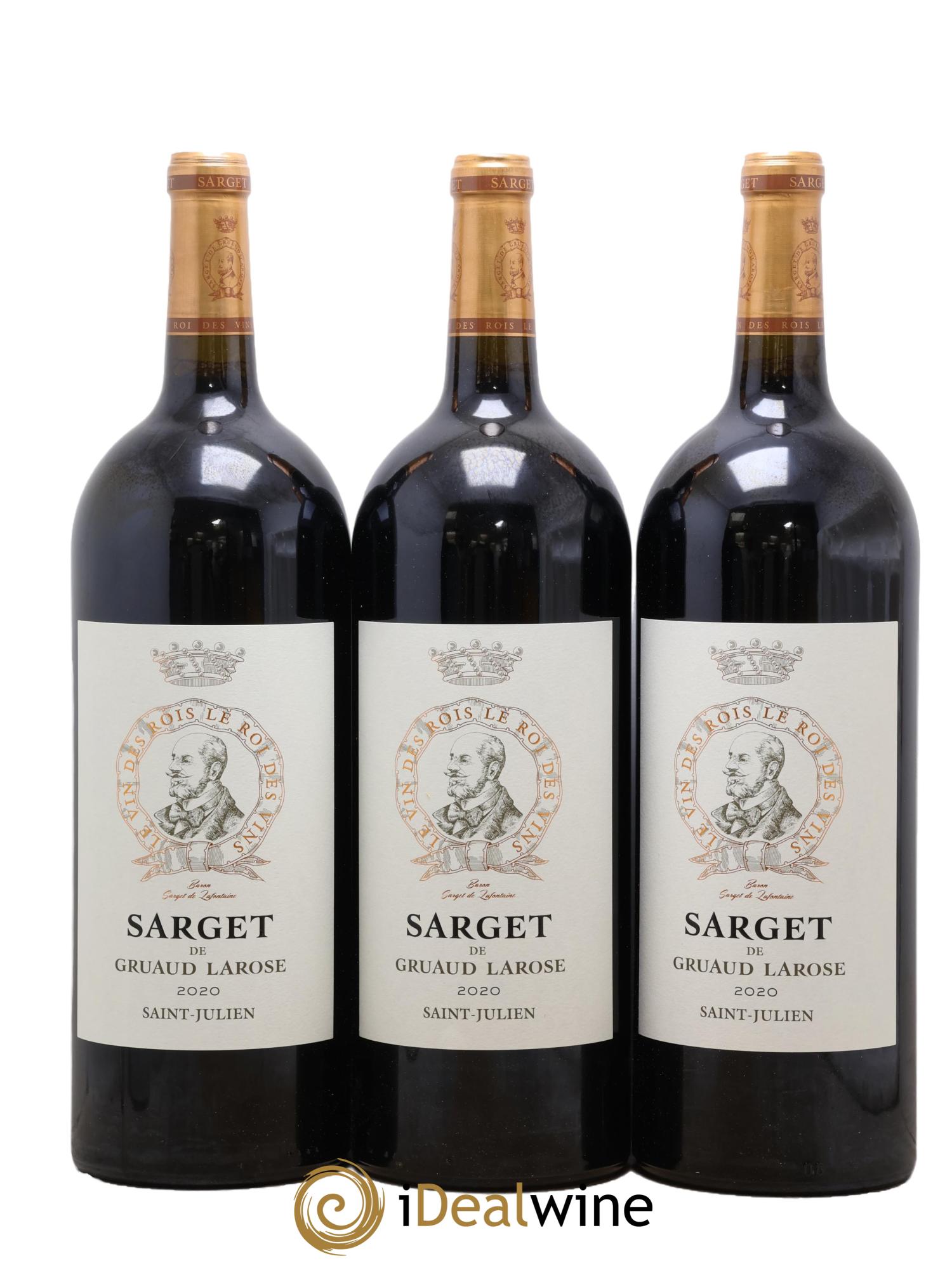 Sarget de Gruaud Larose Second Vin 2020 - Lotto di 3 magnum - 0