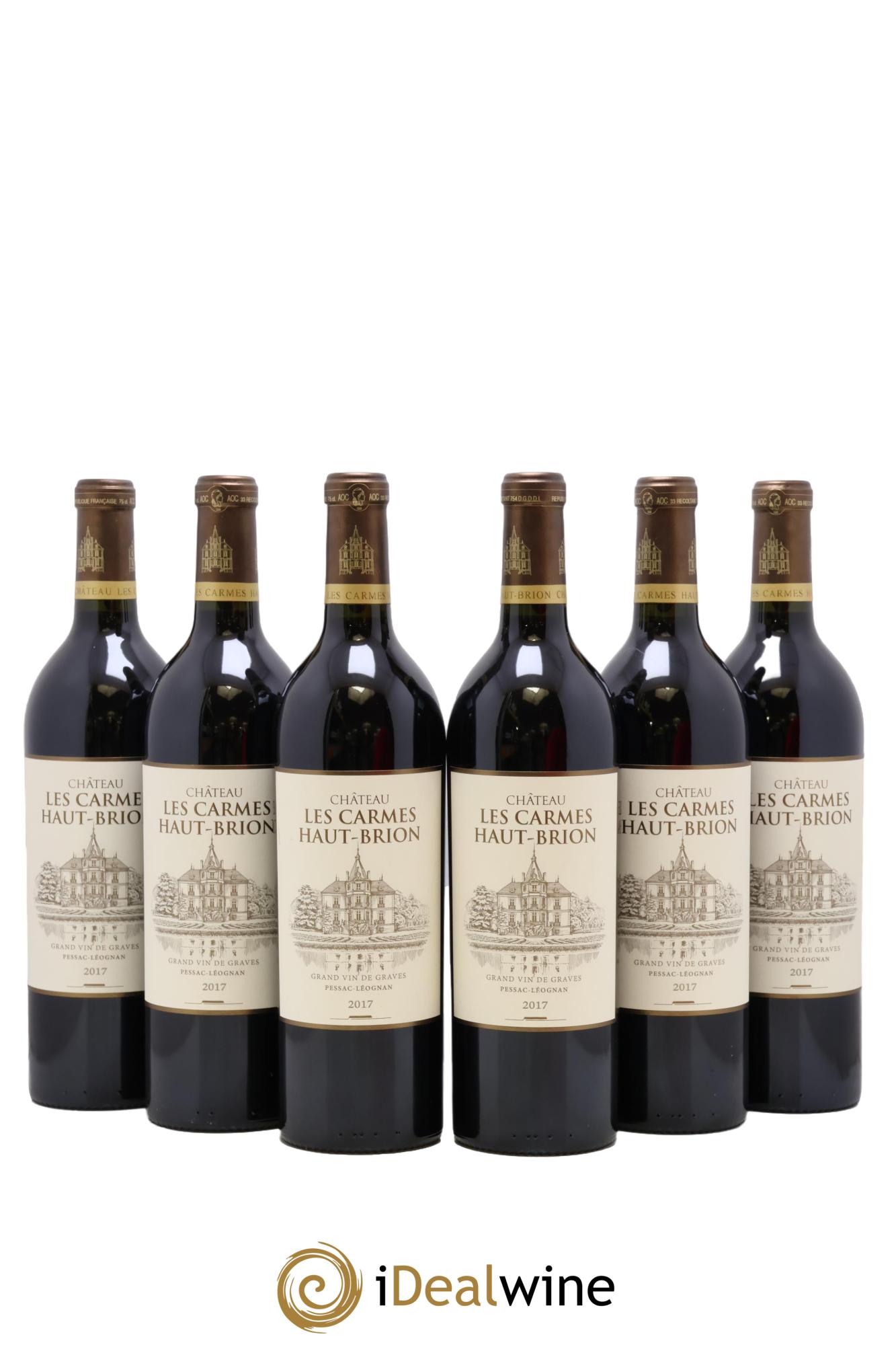 Château Les Carmes Haut-Brion 2017 - Lot de 6 bouteilles - 0