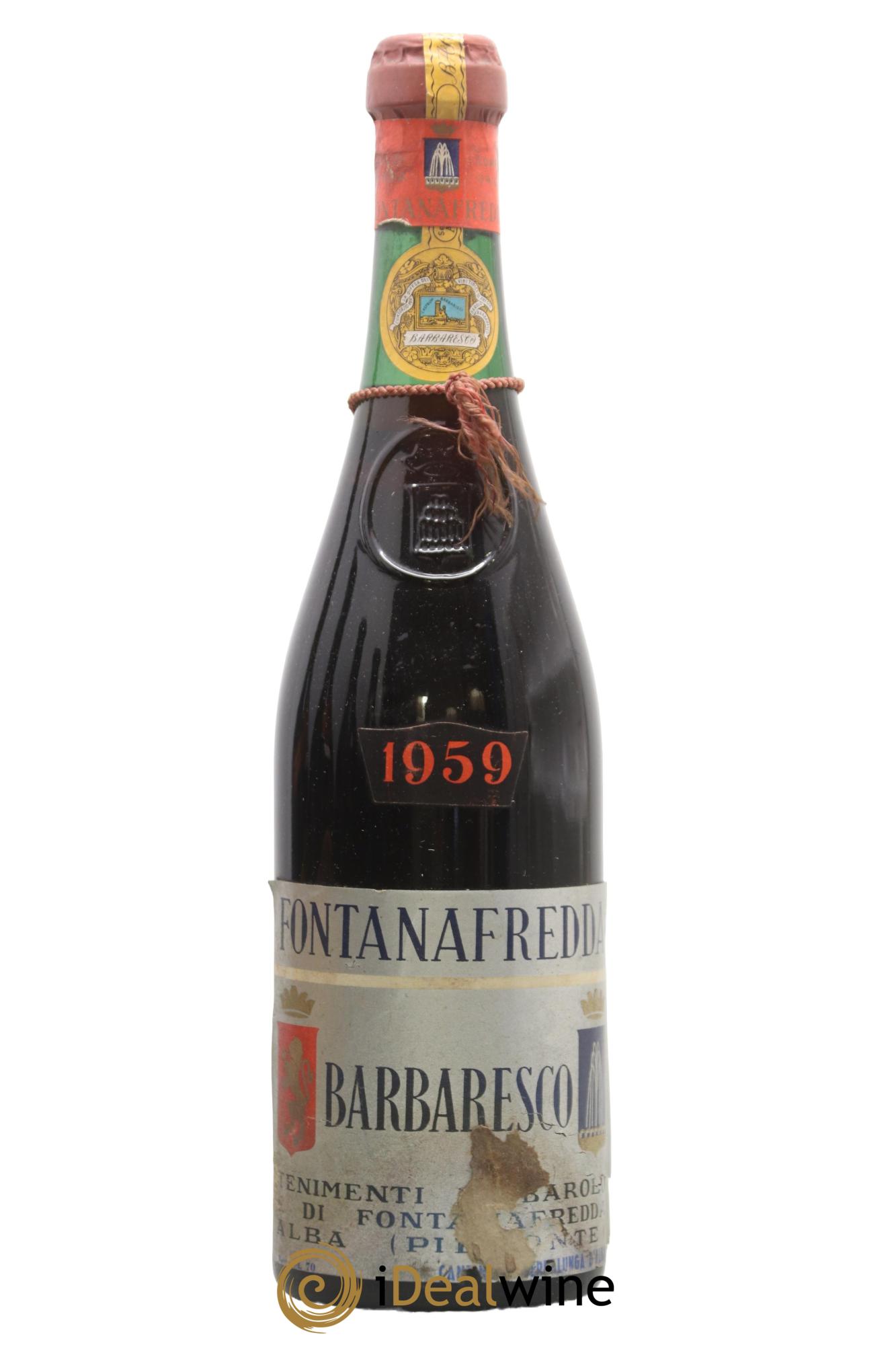 Barbaresco DOCG Fontanafredda 1959 - Lot de 1 bouteille - 0