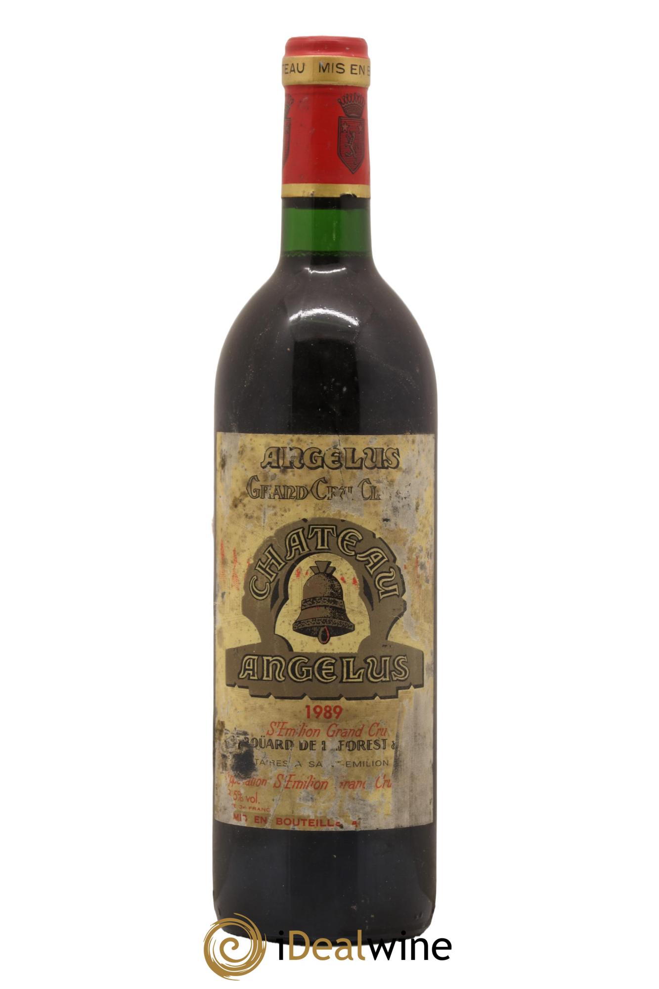 Château Angélus 1er Grand Cru Classé A 1989 - Lot de 1 bouteille - 0