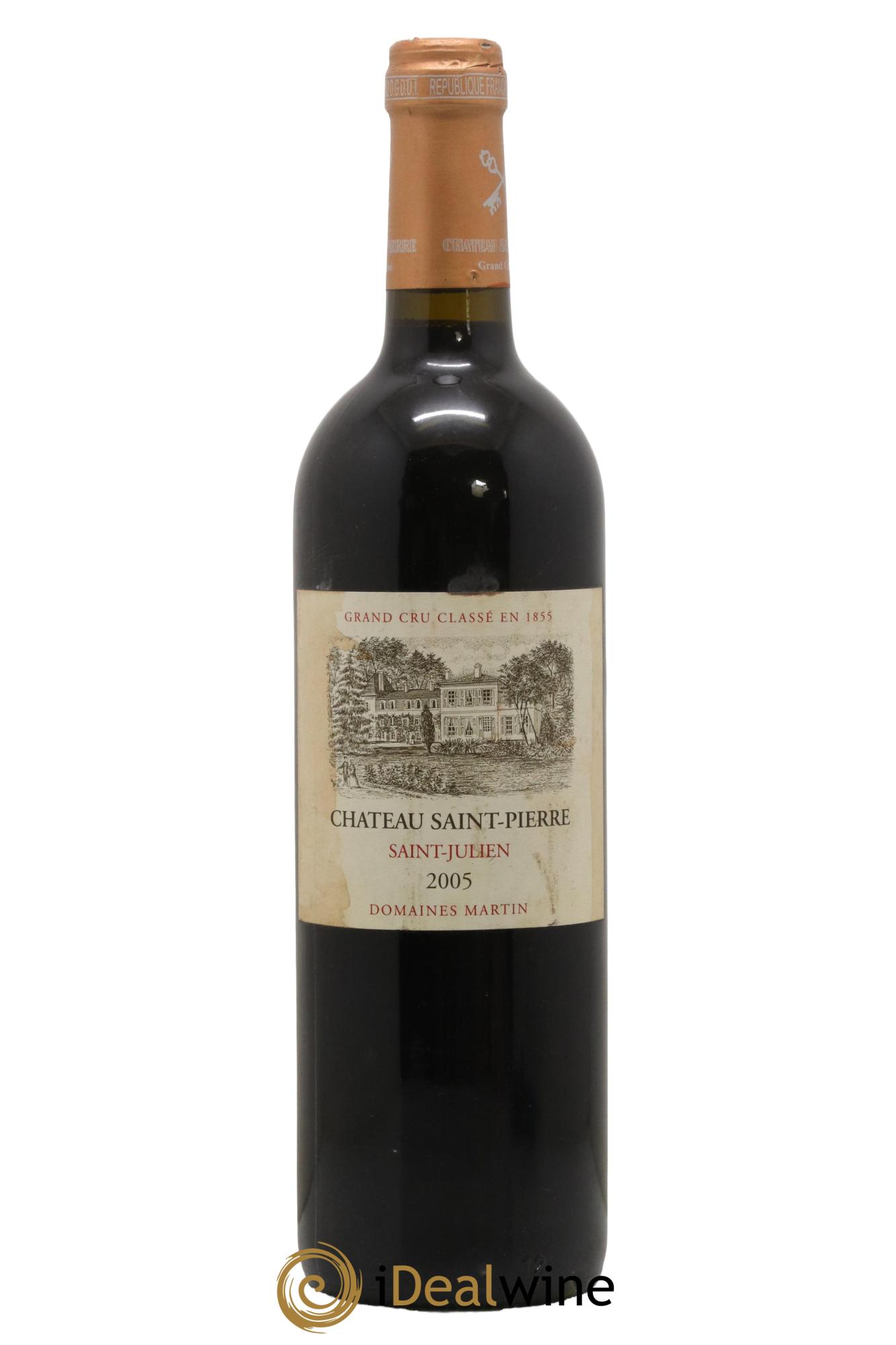 Château Saint-Pierre 4ème Grand Cru Classé 2005 - Lot de 1 bouteille - 0