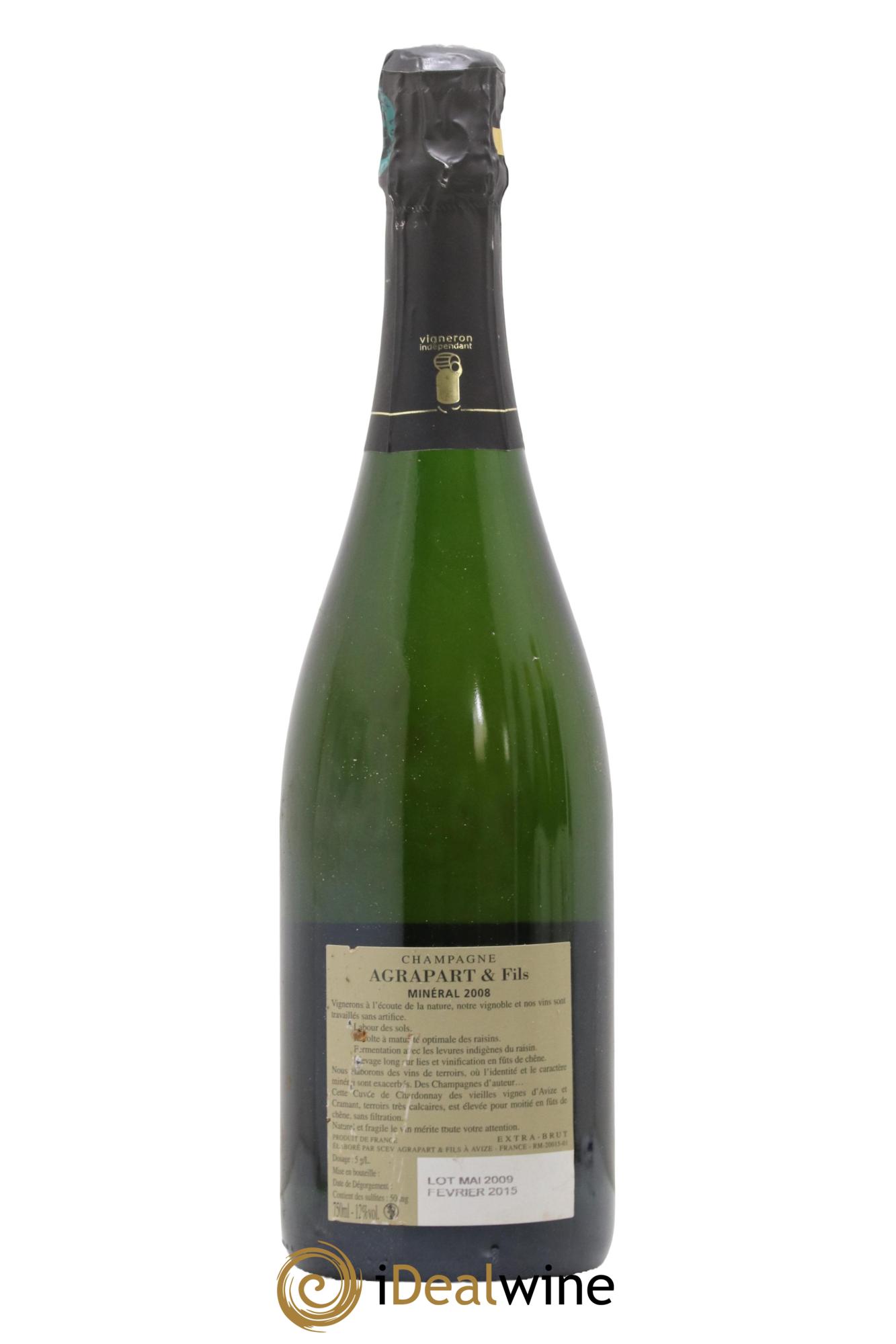 Minéral Blanc de Blancs  Extra-Brut Agrapart & Fils 2008 - Lot de 1 bouteille - 1