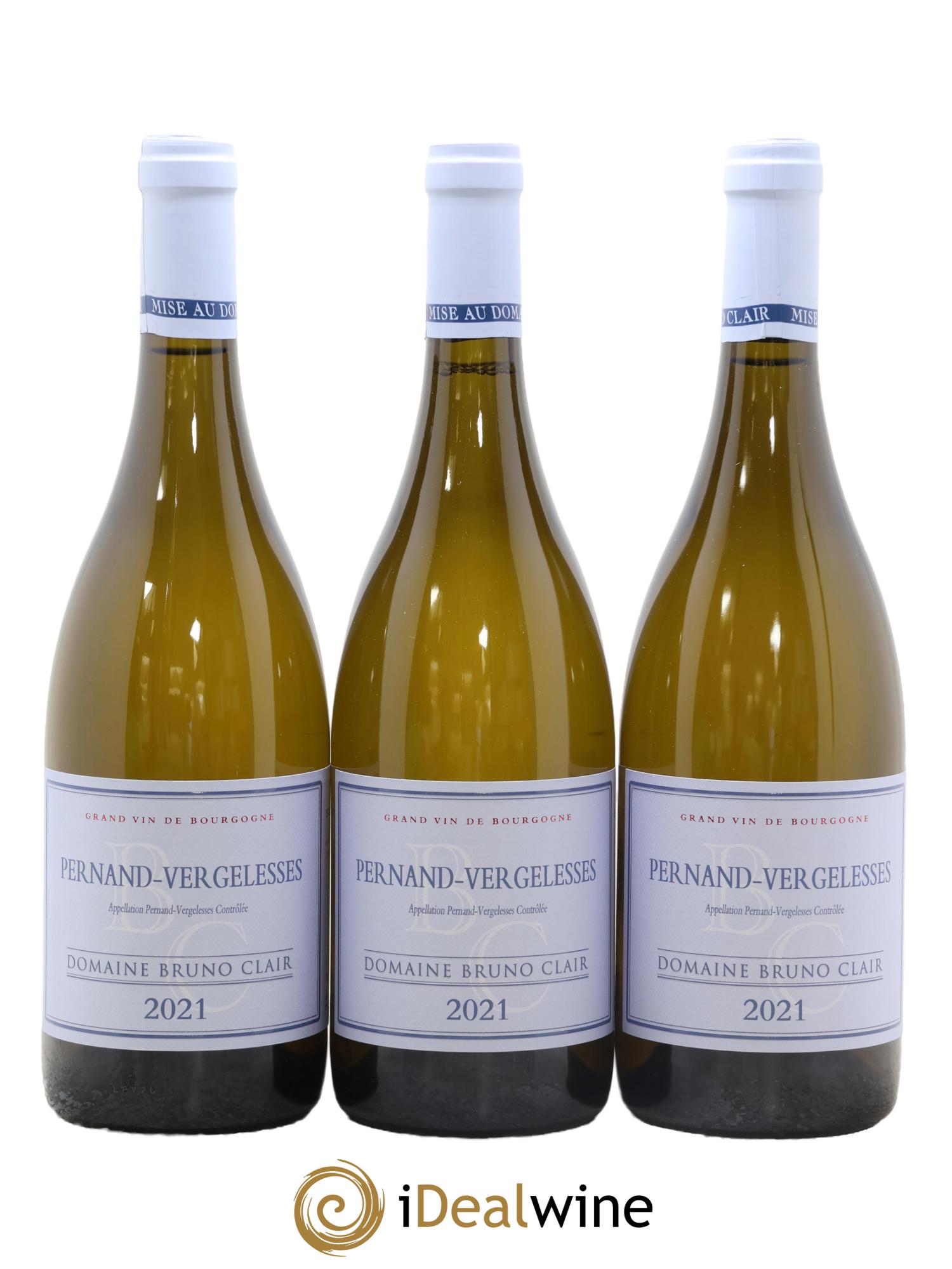 Pernand-Vergelesses Bruno Clair (Domaine) 2021 - Lot de 3 bouteilles - 0
