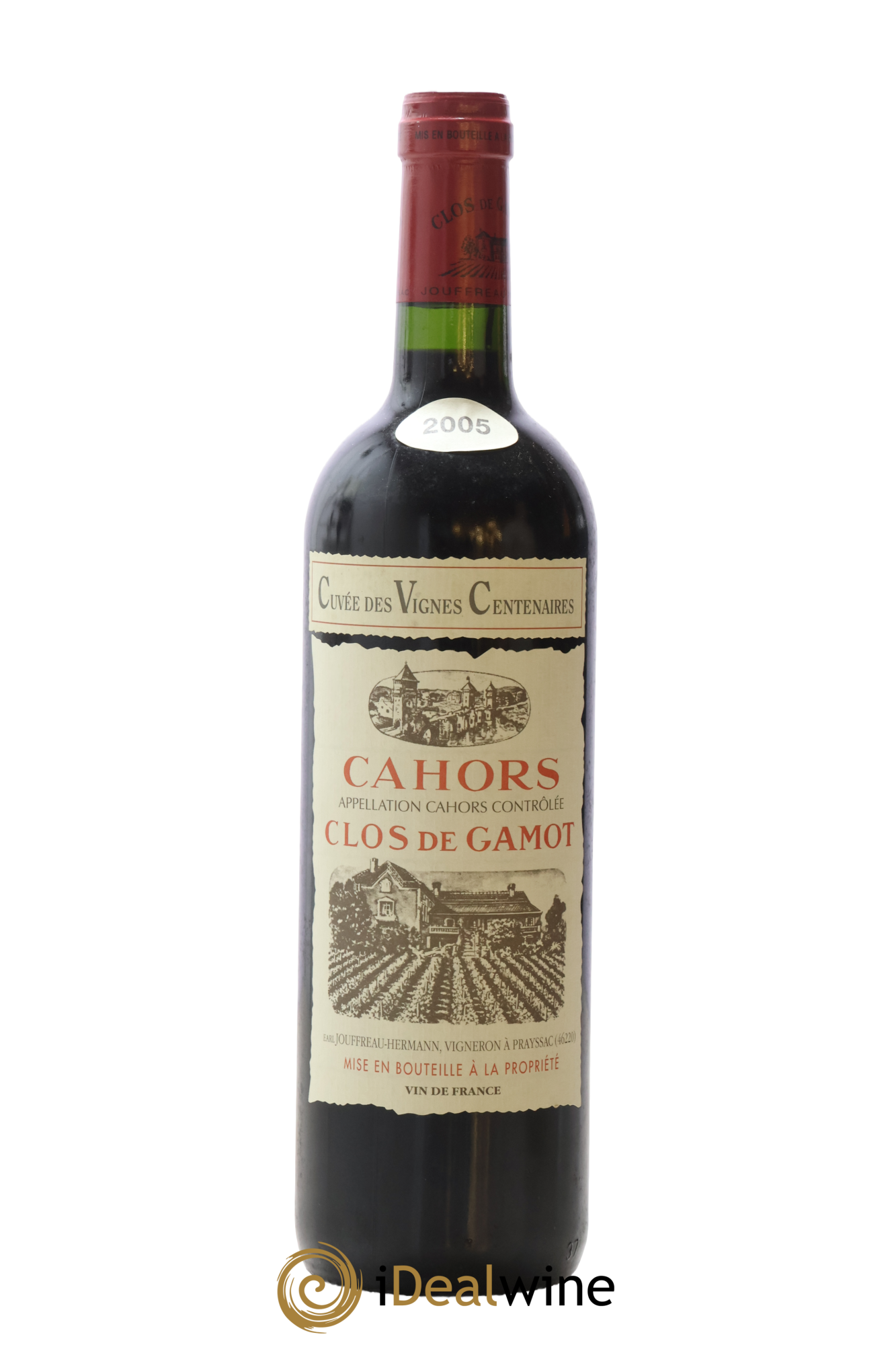 Cahors Les Vignes Centenaires Clos de Gamot 2005 - Lot de 1 bouteille - 0