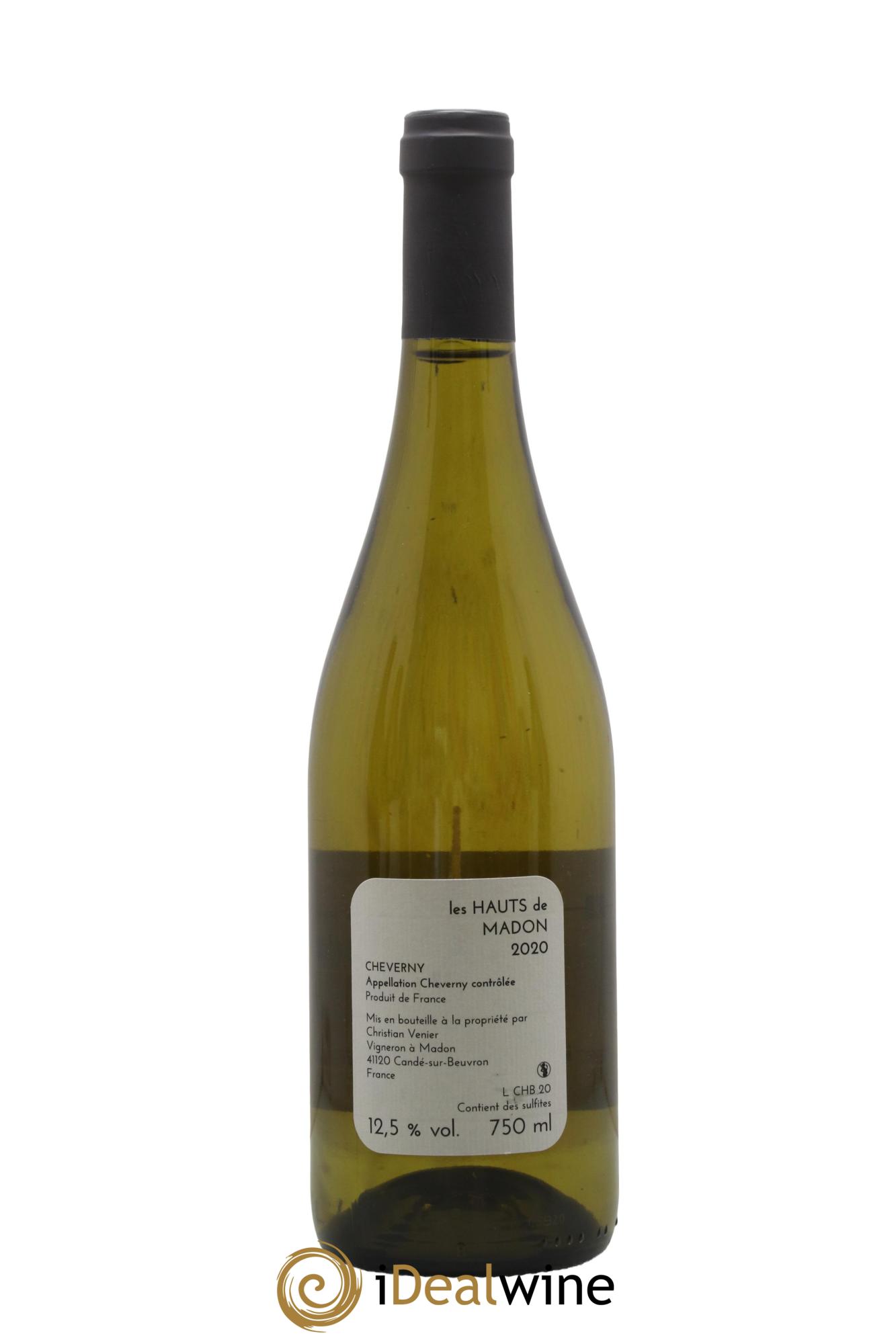 Cheverny Les hauts de Madon Christian Venier 2020 - Lot de 1 bouteille - 1
