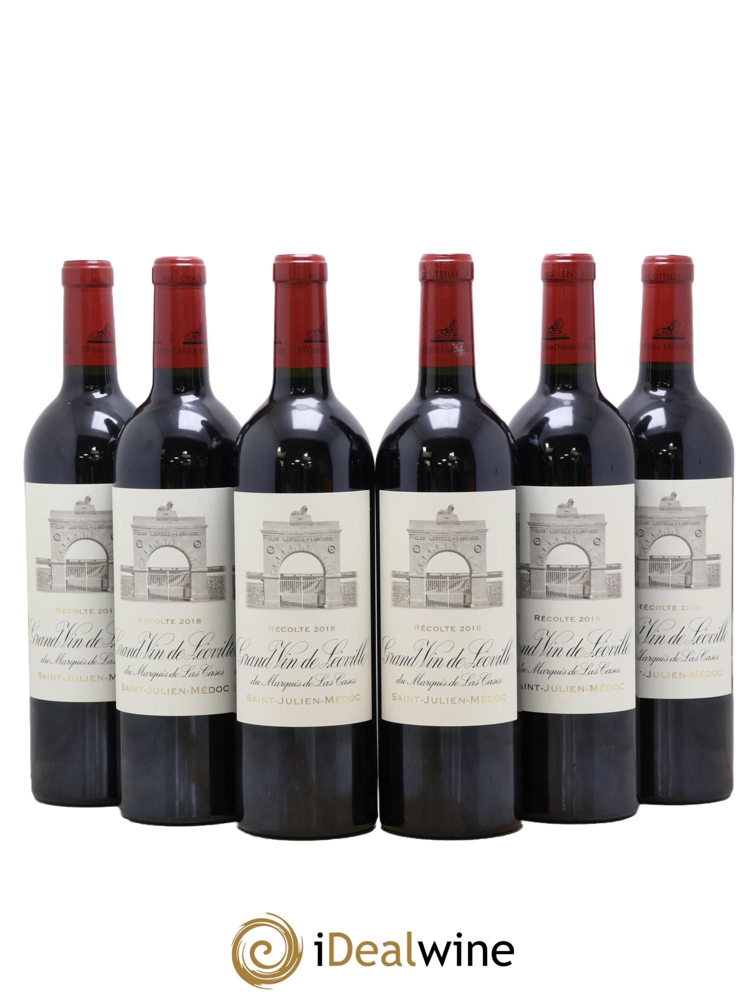 Château Léoville Las Cases 2ème Grand Cru Classé 2018 - Lot de 6 bouteilles - 0